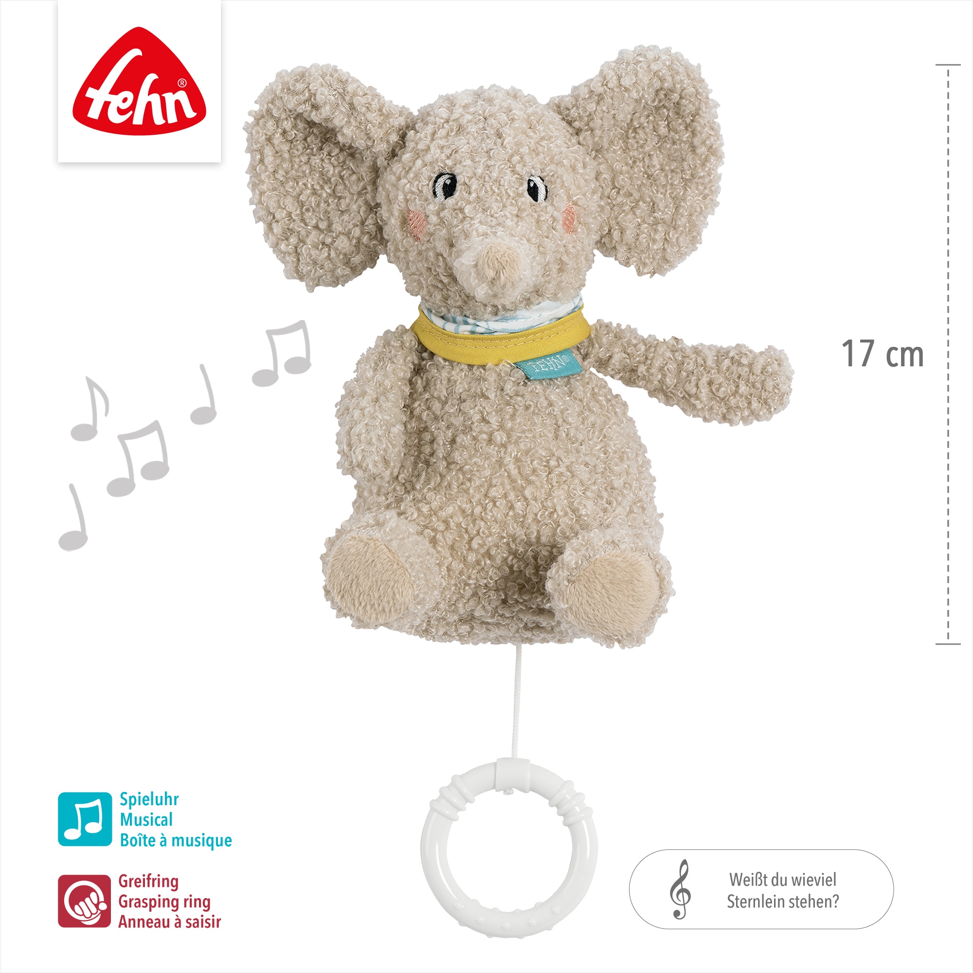 Fehn Spieluhr »FredErik, Mini-Spieluhr Elefant«