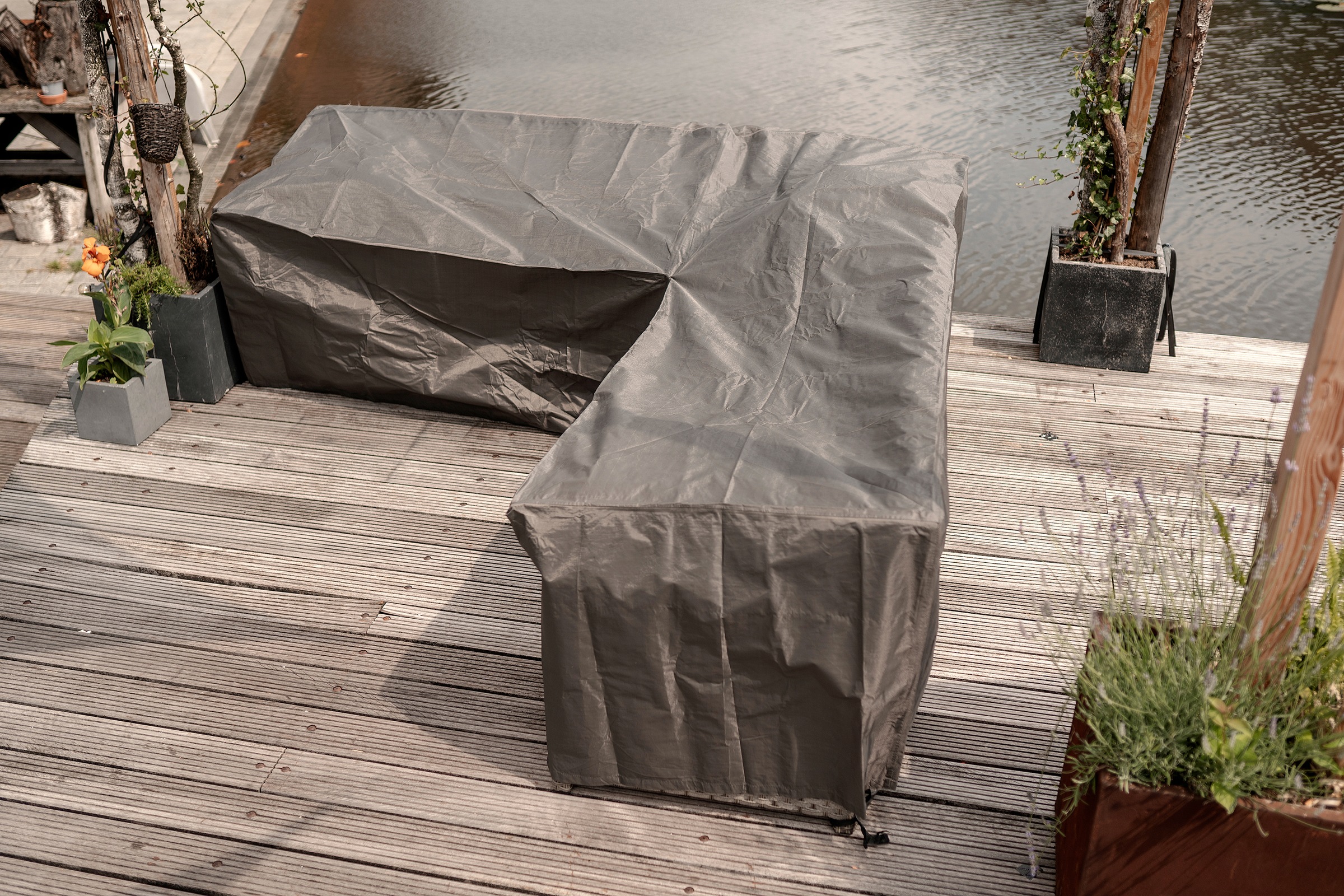 winza outdoor covers Gartenmöbel-Schutzhülle, geeignet für Loungeset in L Form, bis 215 cm