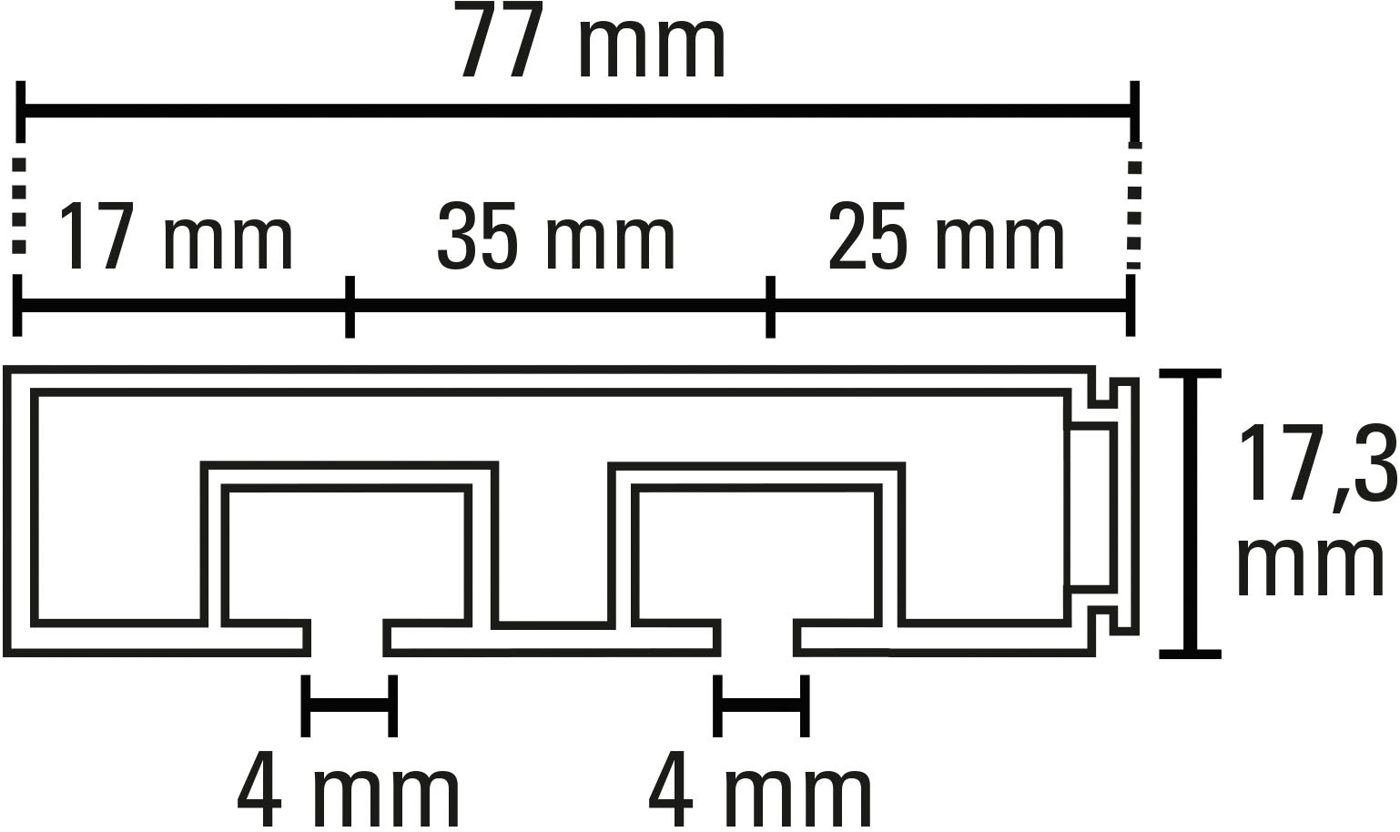 GARDINIA Vorhangschiene »Vorhangschienen-Set GK2«, 2 läufig-läufig, mit Boh günstig online kaufen