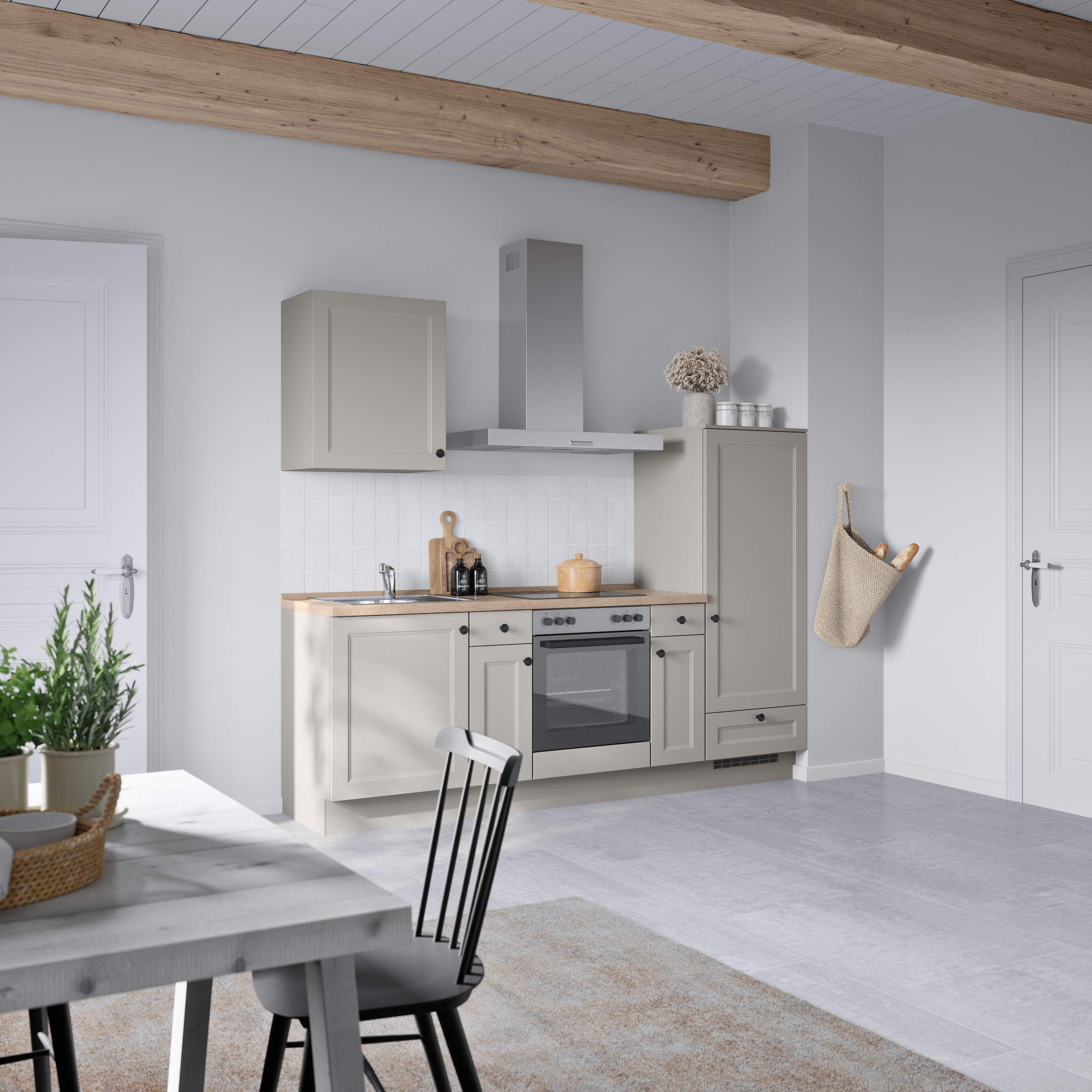 nobilia® Küchenzeile »"Cascada I"«, vormontiert, Ausrichtung wählbar, Breite 240 cm, wahlw. mit E-Geräten