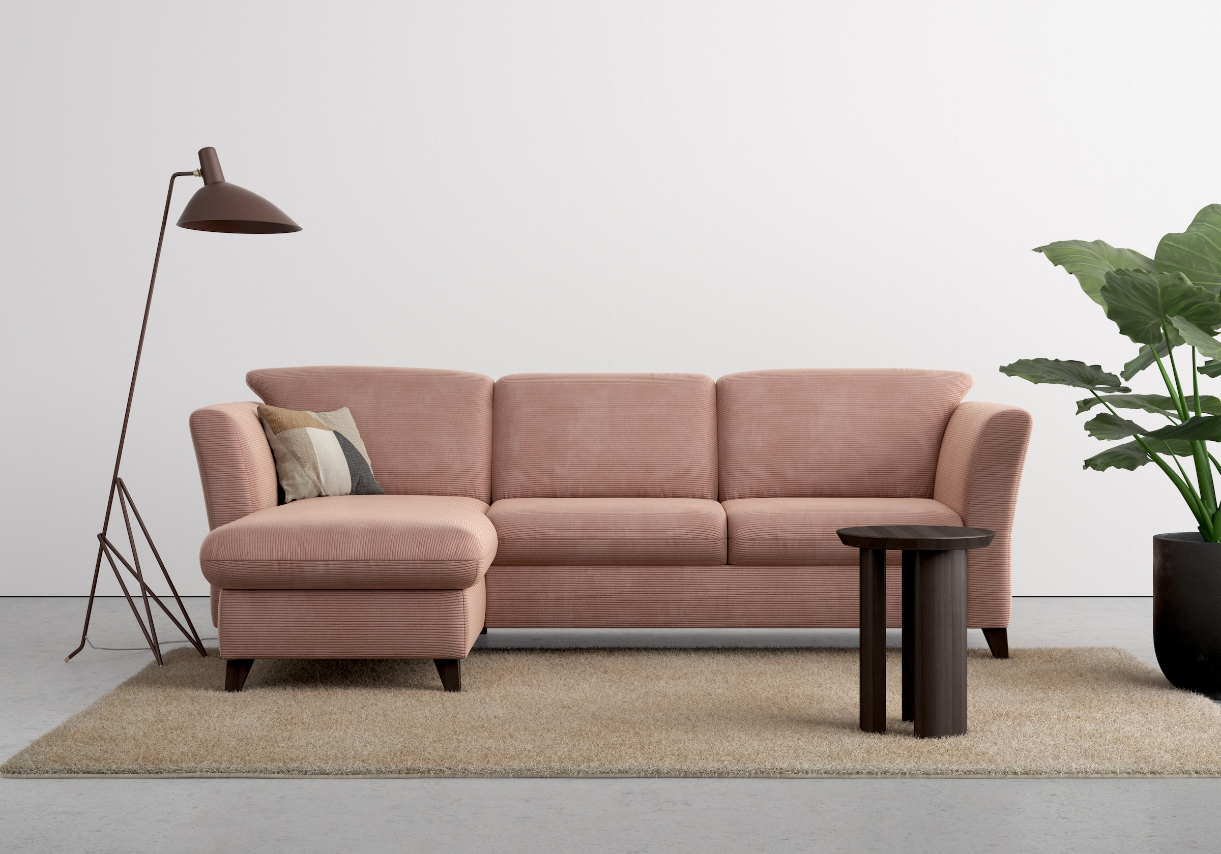 Home affaire Ecksofa »Trelleborg L-Form«, wahlweise mit Bettfunktion und Bettkasten, inkl. Federkern-Polsterung