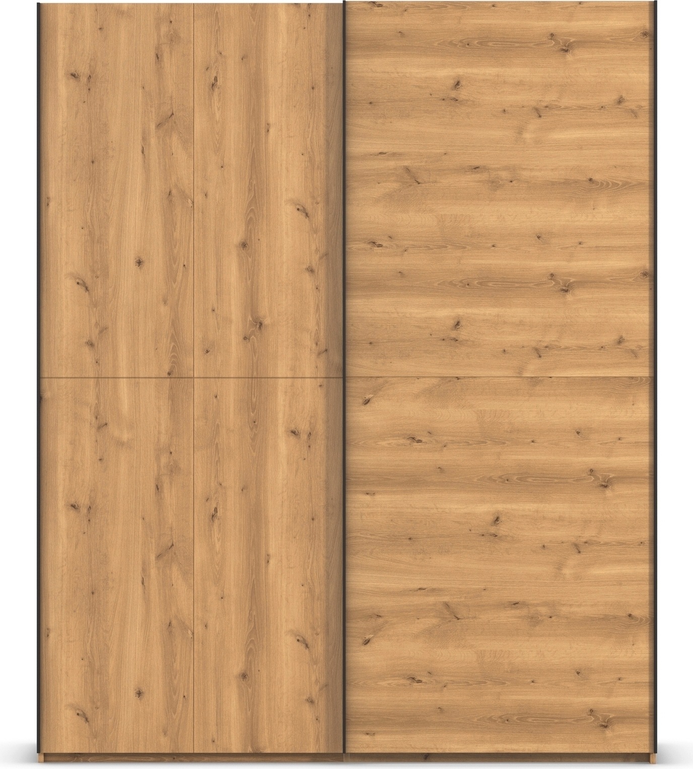 rauch Schwebetürenschrank »Kleiderschrank Schrank Garderobe Schlafzimmerschrank SCALE-WOOD«, senkrecht geteilte Türen in robuster massiver Asteiche MADE IN GERMANY