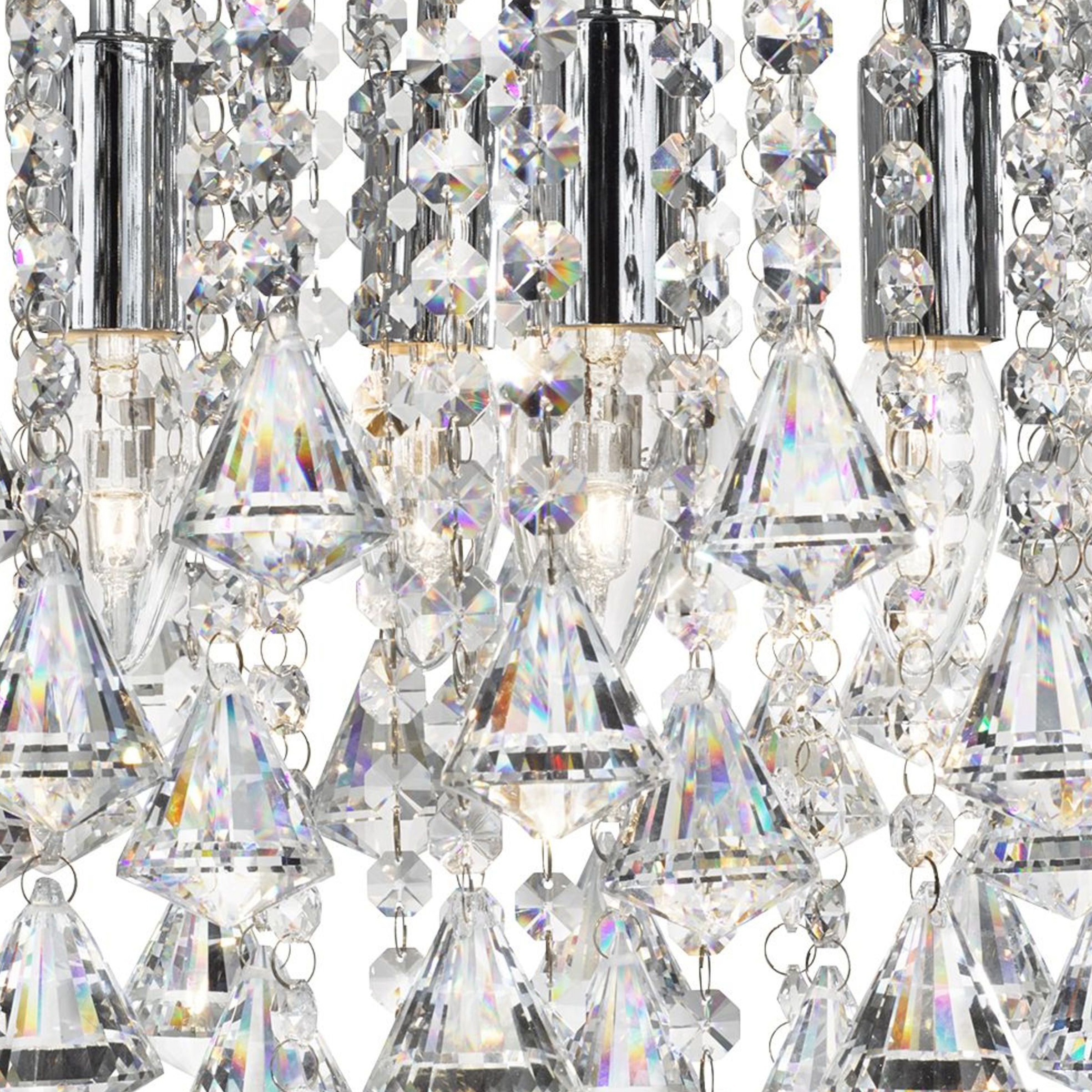 Searchlight Deckenleuchte »Kristall-Leuchte Dorchester, 4-flammig« E14 1 St günstig online kaufen