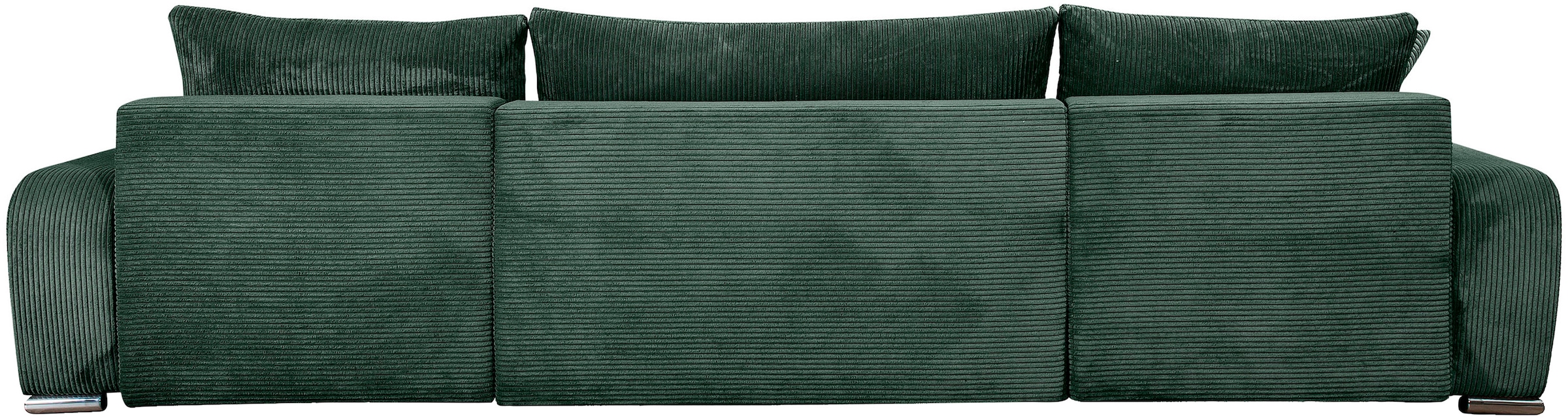 COLLECTION AB Wohnlandschaft »Paola U-Form«, mit Schlaffunktion, Stauraum, Zierkissen und Bonnellfederkern, Cord