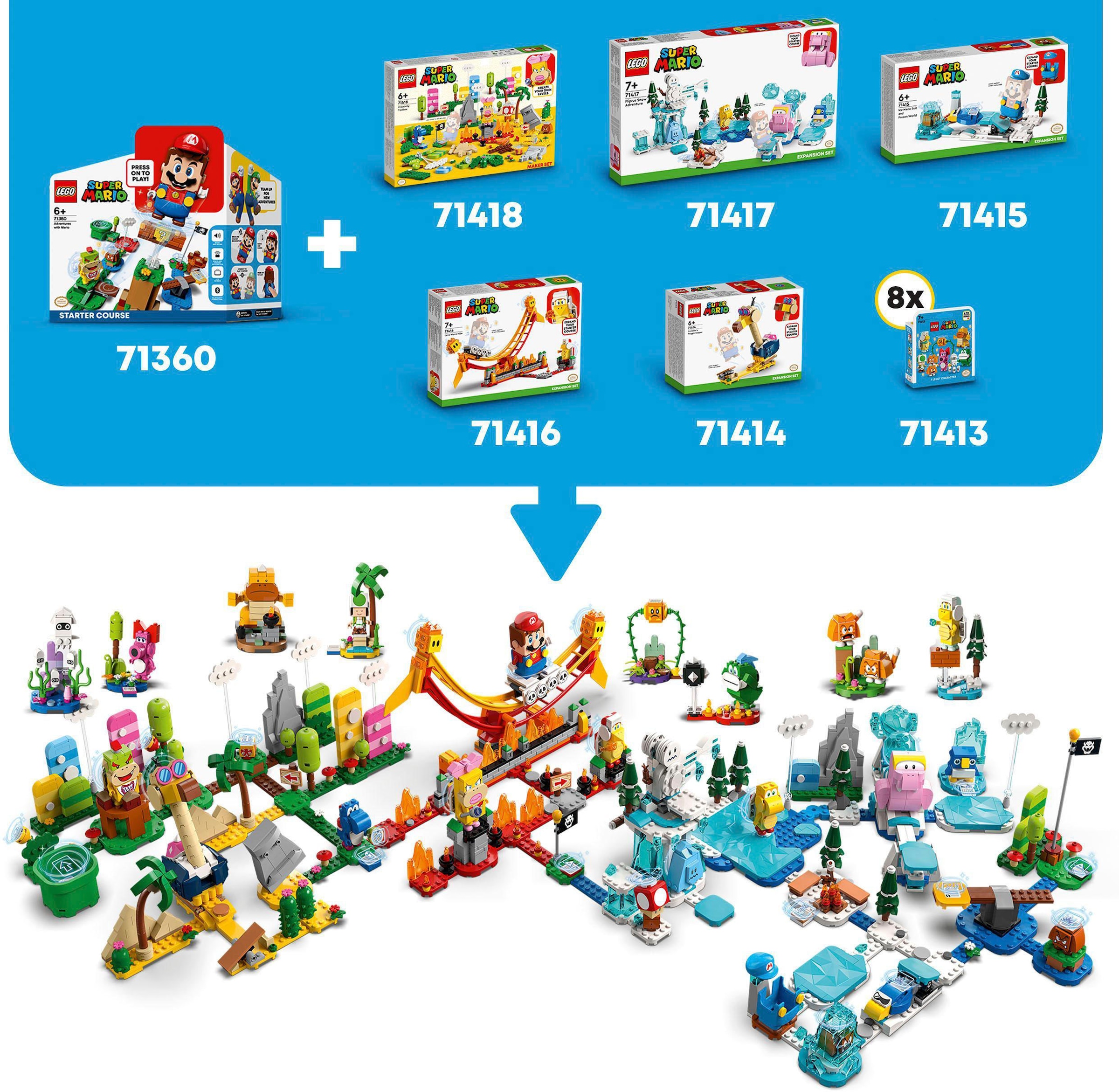 LEGO® Konstruktionsspielsteine »Eis-Mario-Anzug – Erweiterungsset (71415), LEGO® Super Mario«, (105 St.), Made in Europe