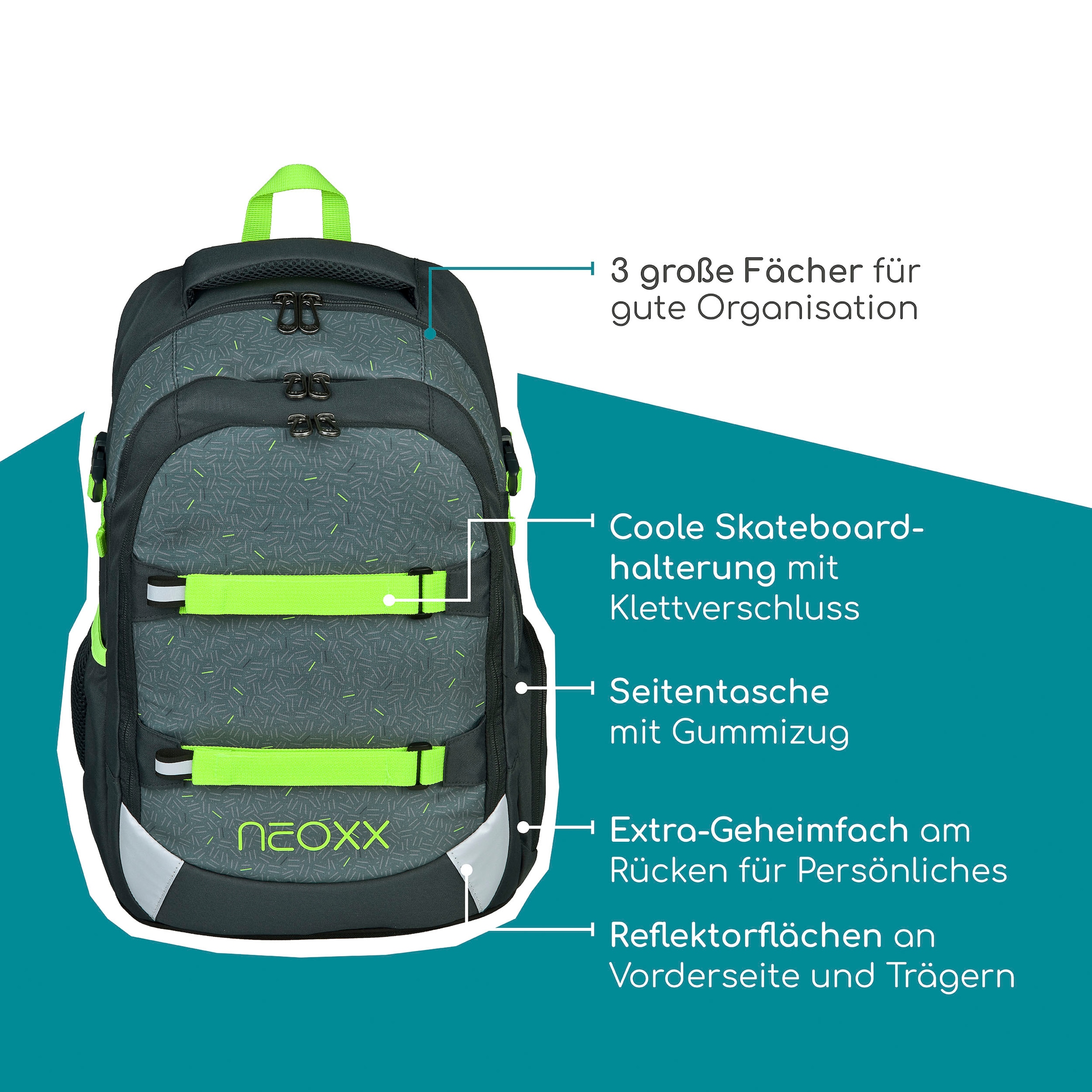 neoxx Schulrucksack »Active Pro, Boom«