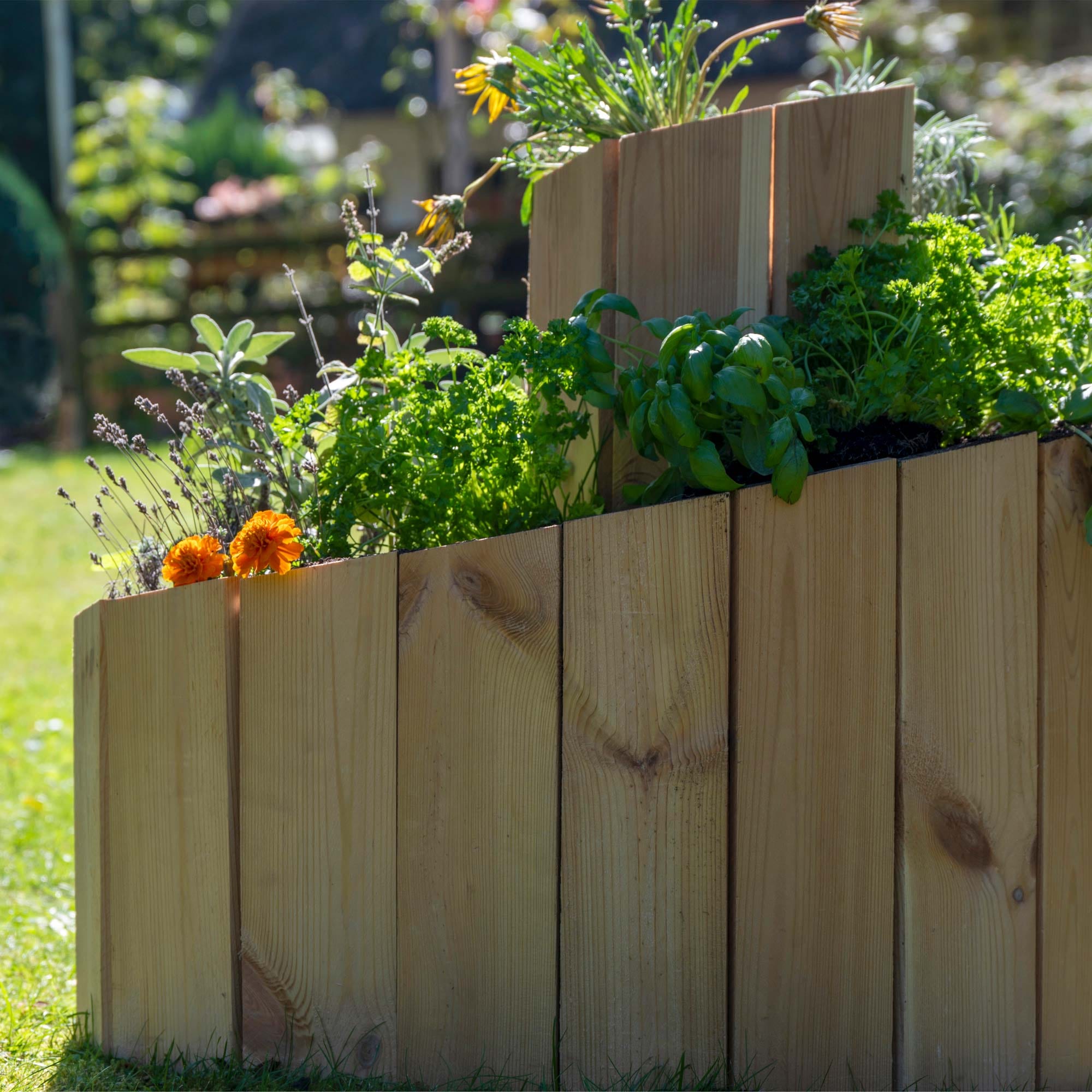 dobar Kräuterspirale »Massivholz, Bausatz« Maße der Kräuterspirale: ca. 250 x 1,6 x 68 cm (L x B x H)