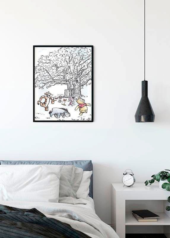 Komar Bild »Winnie the Pooh Playground«, Disney, (1 St.), Wandbild zur Dekoration im Kinderzimmer - ohne Rahmen