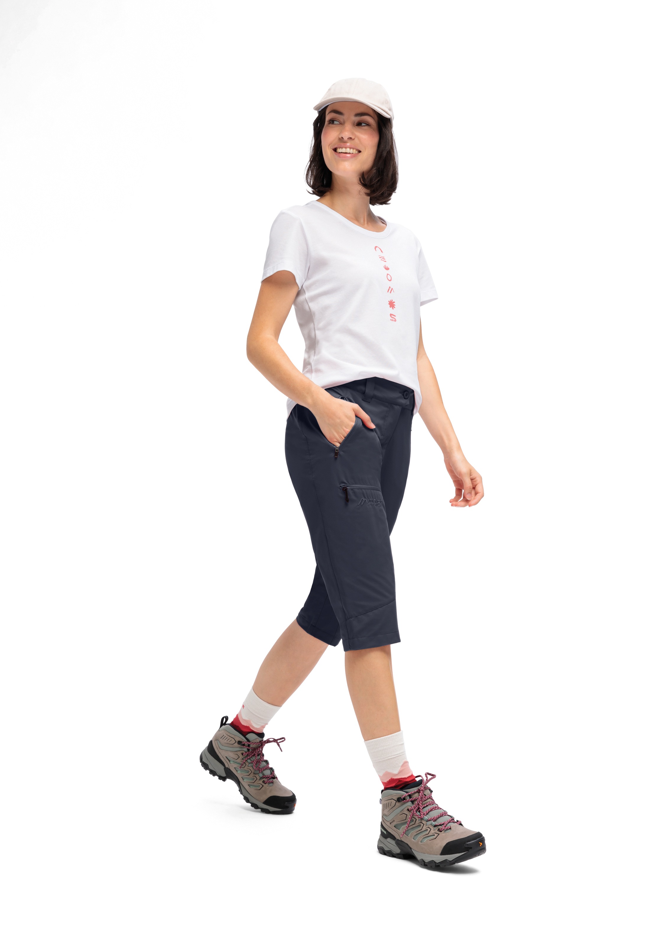 Maier Sports Outdoorhose »Lulaka Capri Loop«  Damen Wanderhose, elastische Funktionshose mit 3 Taschen, Regular Fit