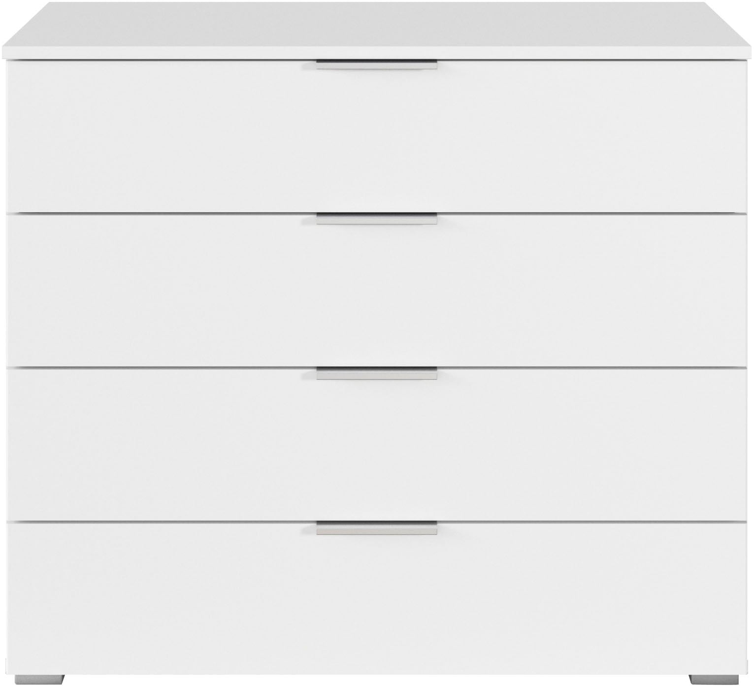 rauch Schubkastenkommode »Sideboard Schubladenkommode AGORDO mit Dekor- oder Hochglanzfront«, (in zwei Griff-Farben, Breite 80 cm inkl. Soft-Close-Funktion), vier große und geräumige Schubladen mit viel Stauraum MADE IN GERMANY