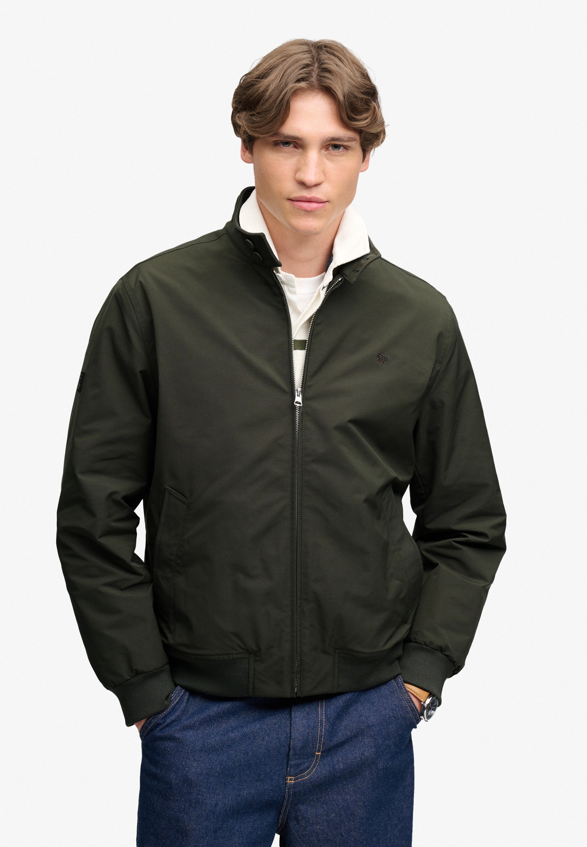 Superdry Blouson »CAMPUS PADDED HARRINGTON JKT« Kunstfaser, relaxed fit