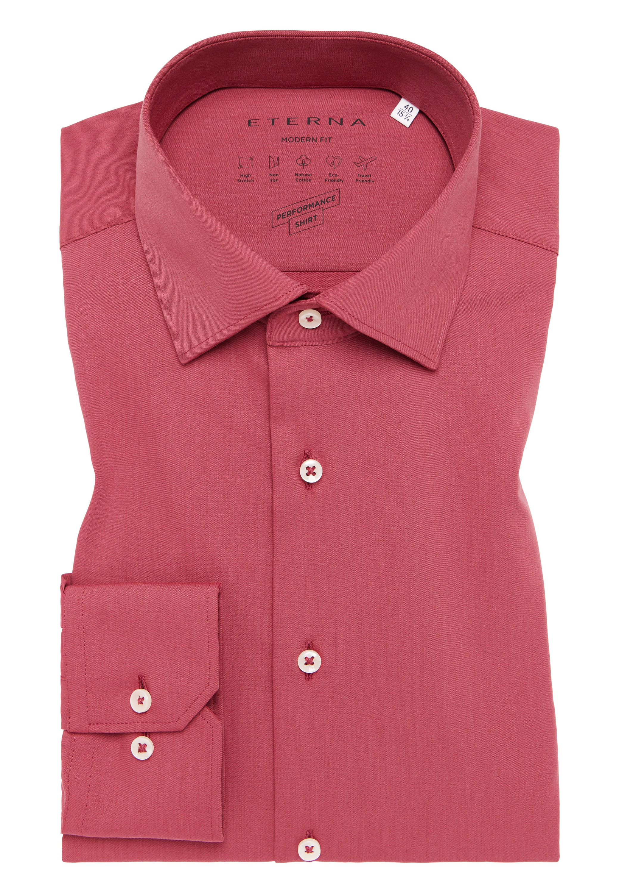 Eterna Langarmhemd »MODERN FIT« NON IRON (bügelfrei)