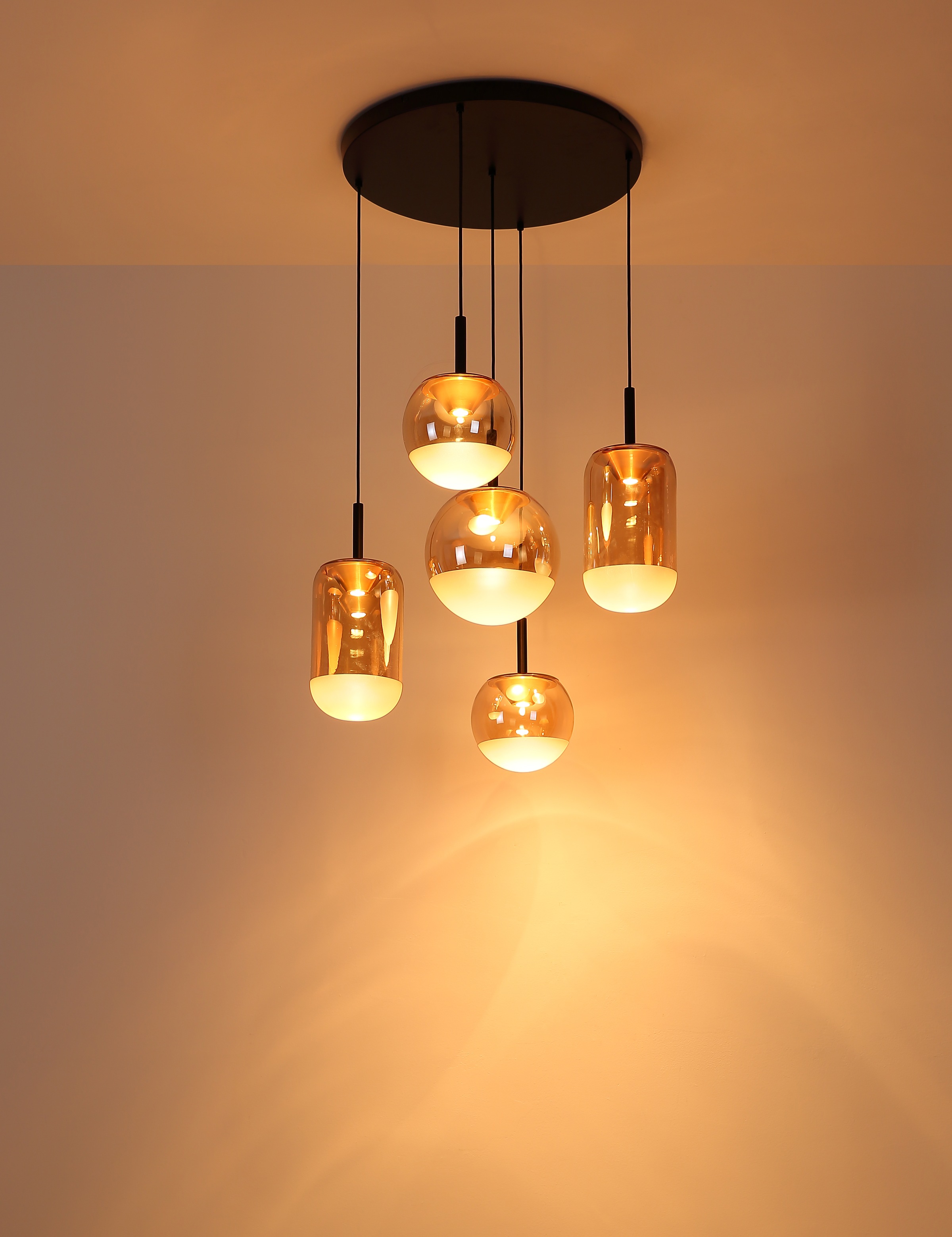 GLOBO LIGHTING Hängeleuchte »SEVERIN« LED-Modul 1 Stk. Warmweiß Hängelampe Esszimmer-Leuchte Esstischleuchte Wohnzimmer