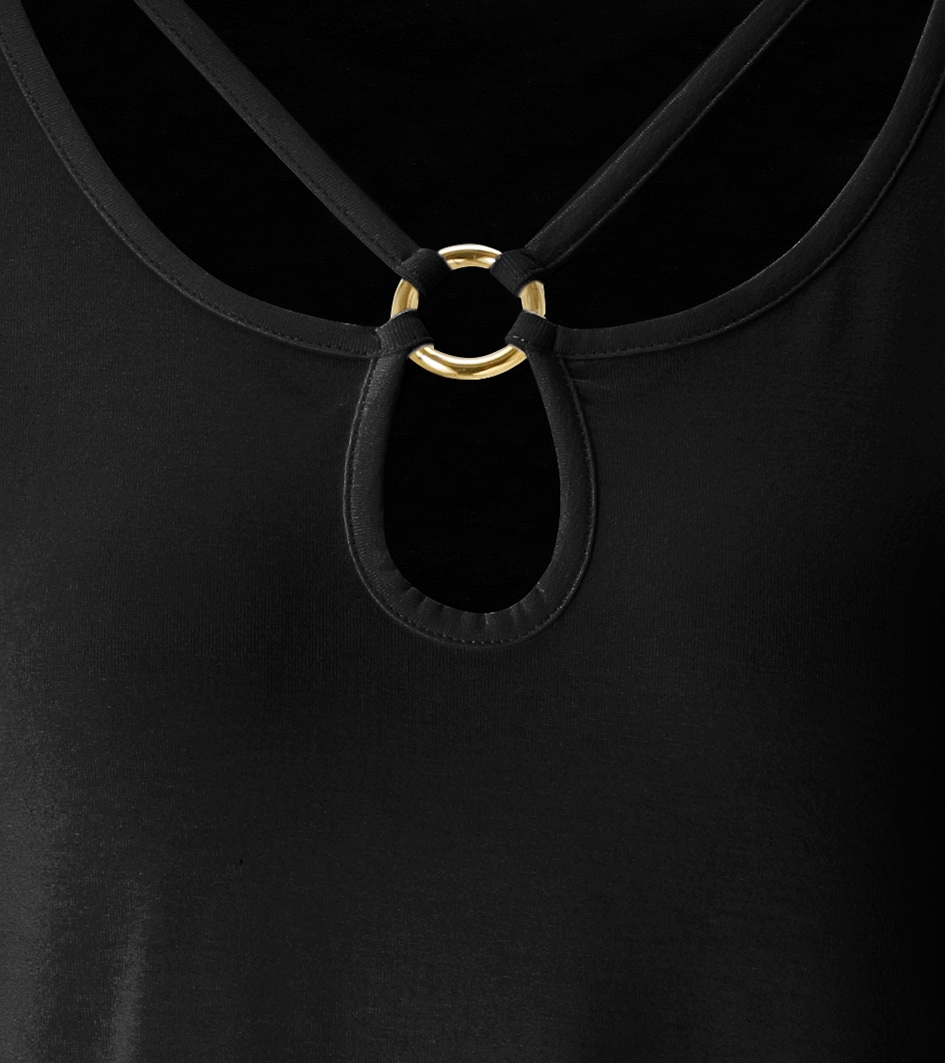 Aniston CASUAL Tanktop mit raffiniertem V-Ausschnitt