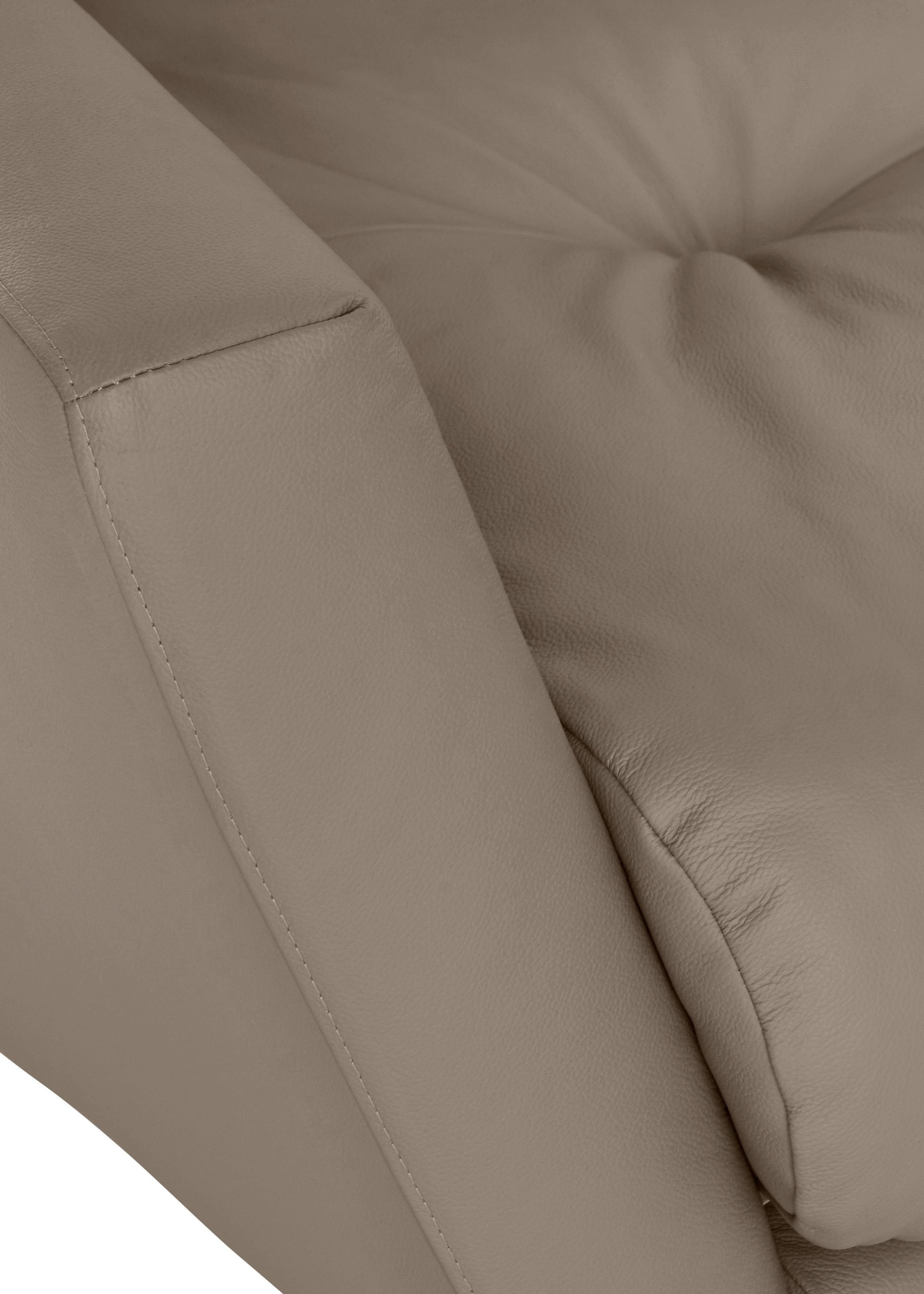 W.SCHILLIG Big-Sofa »softy«, mit dekorativer Heftung im Sitz, Füße schwarz pulverbeschichtet