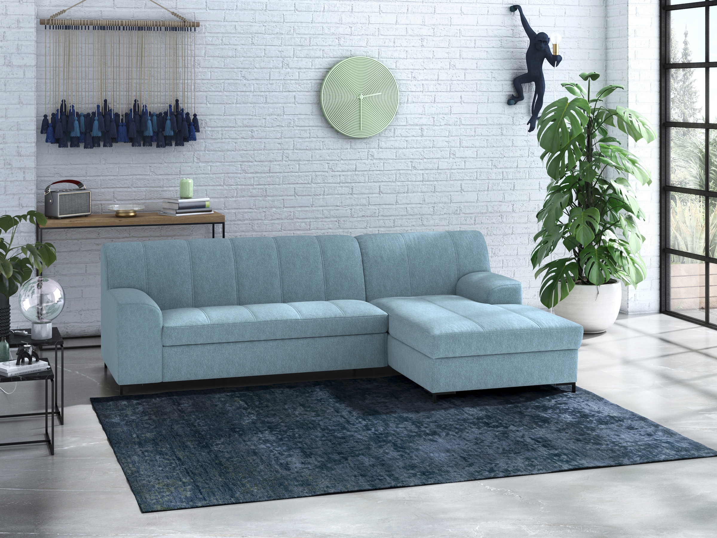 Home affaire Ecksofa »Balme L-Form« Inkl. Zierkissen, wahlweise mit Bettfun günstig online kaufen