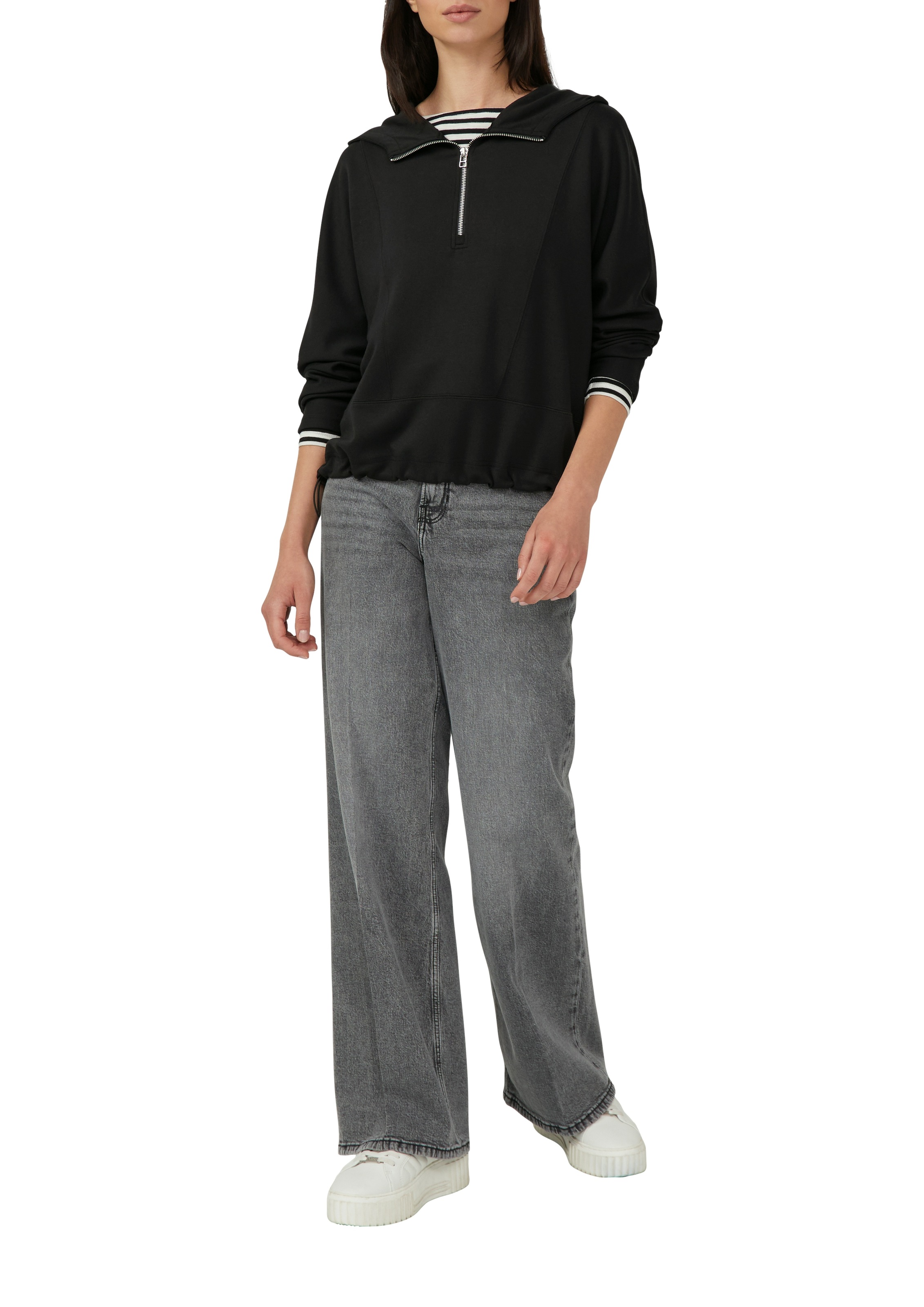 s.Oliver Sweatshirt, mit Fledermausärmeln