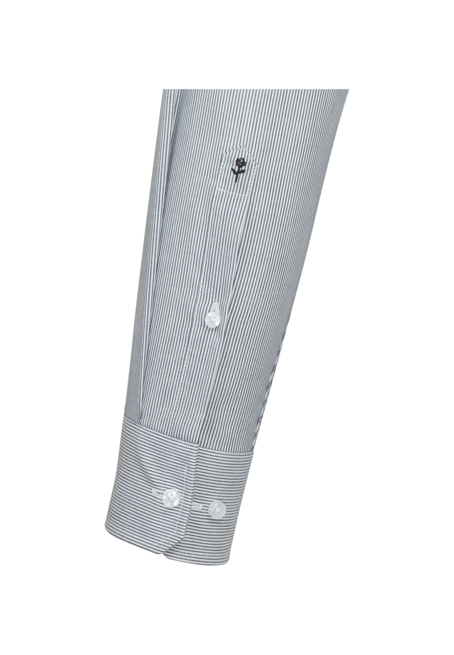 seidensticker Businesshemd »Shaped«, Shaped Extra kurzer Arm Kentkragen Streifen