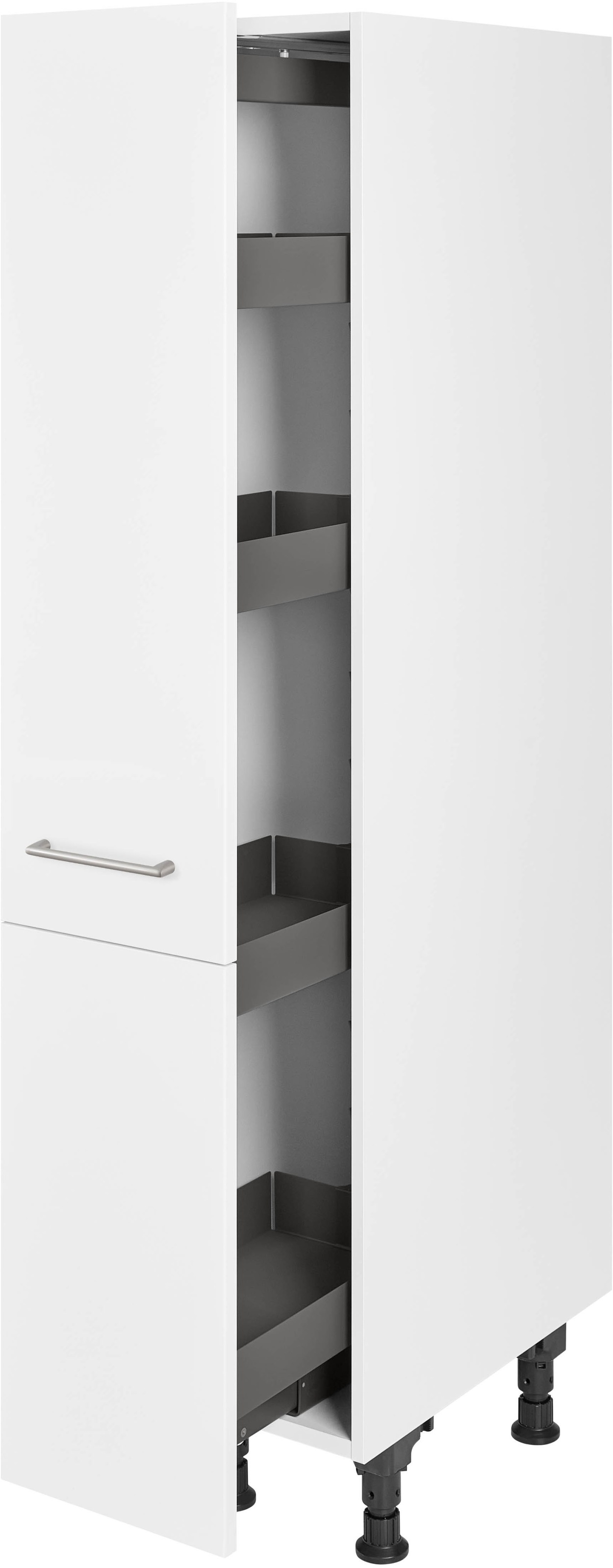 nobilia® Apothekerschrank »"Laser", mit 4 Einhängekörben, Breite 30 cm,  Höhe 167,8 cm,« vormontiert, Ein- und Auszugsdämpfung SoftStoppPro