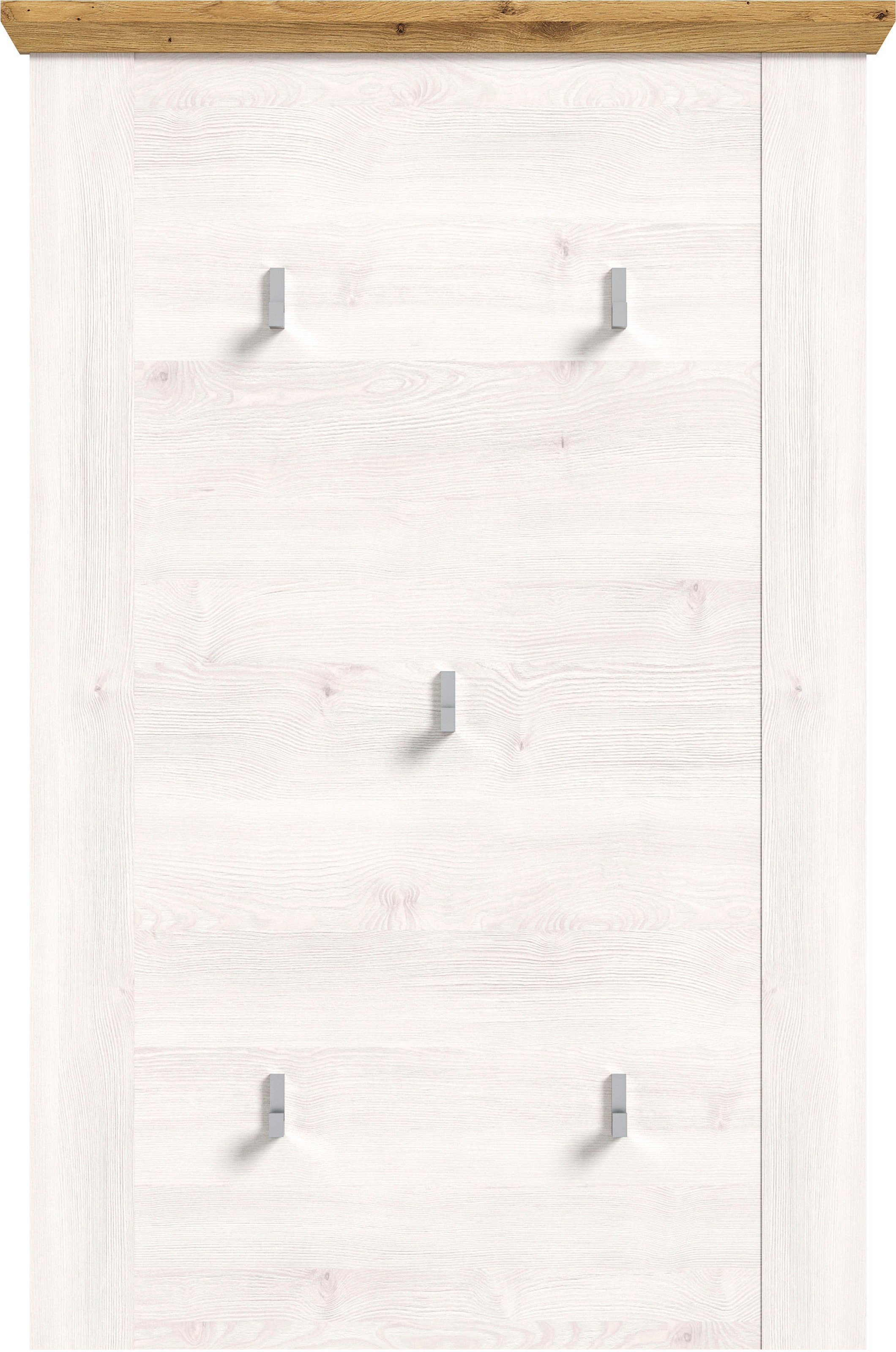 Home affaire Garderobenpaneel »COSENZA, TOPSELLER!, Höhe 103 cm, 5 Garderobenhaken, 2-farbig«, in Landhausoptik, Wandpaneel, Paneel, Wandhaken