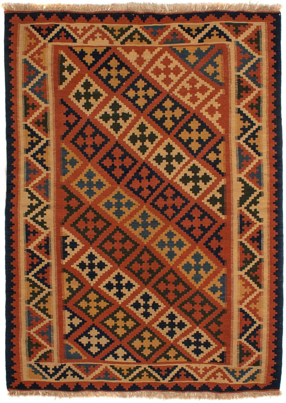 morgenland Wollteppich »Kelim - Oriental - 200 x 157 cm - braun«, rechtecki günstig online kaufen