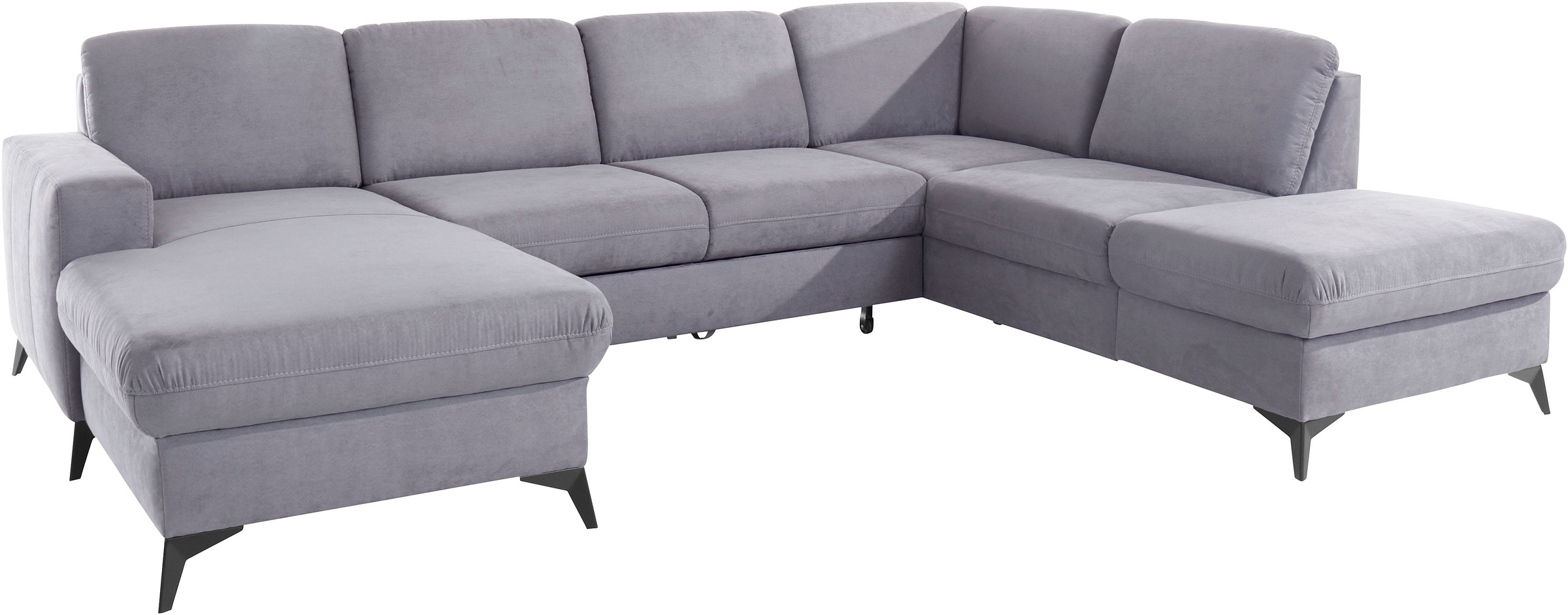 Places of Style Wohnlandschaft »Lolland U-Form«, Wahlweise mit Bettfunktion und Stauraum, auch mit abwischbarem Bezug