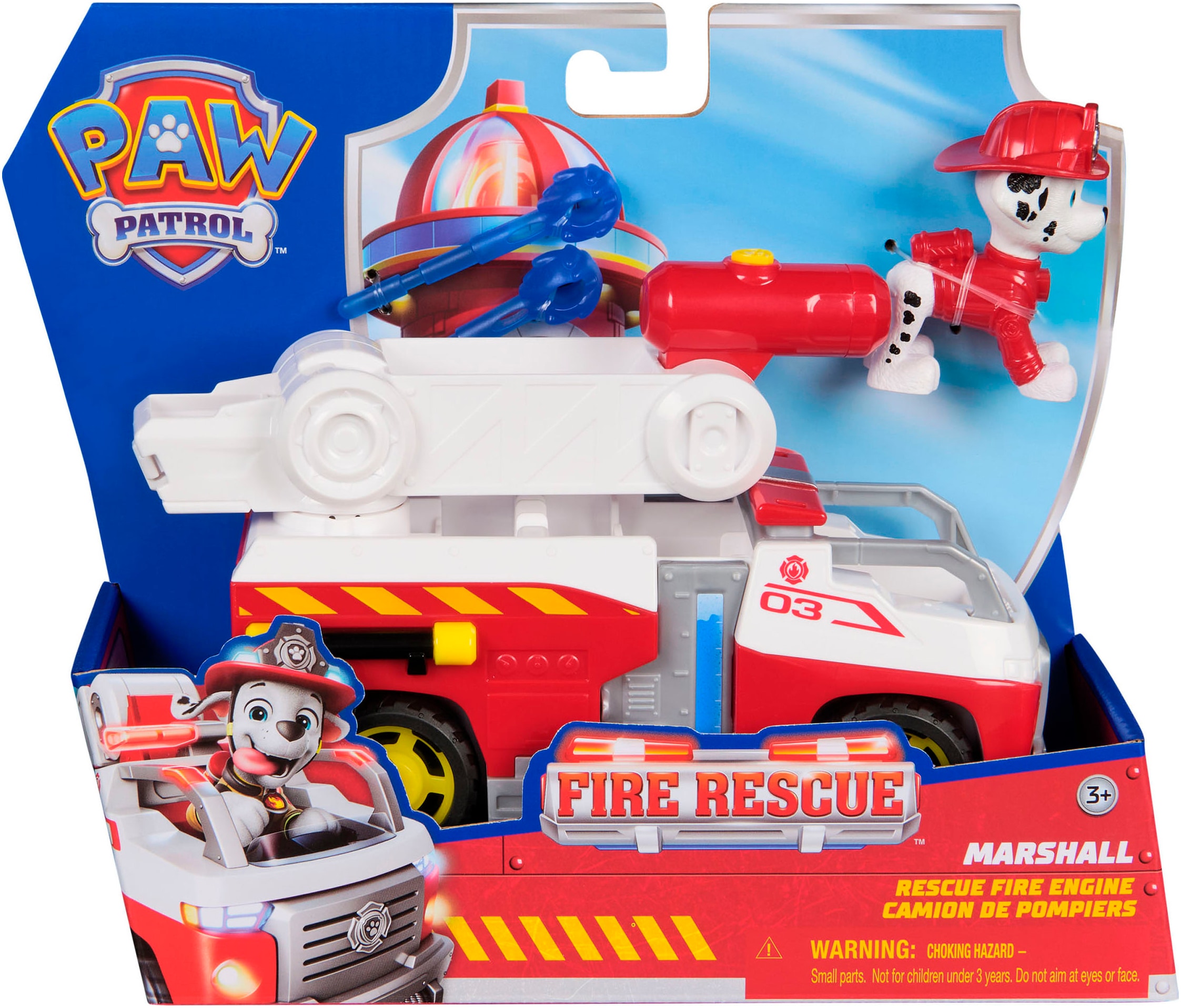 Spin Master Spielzeug-Feuerwehr »PAW Patrol Fire Rescue - Marshalls Feuerwehr-Fahrzeug«