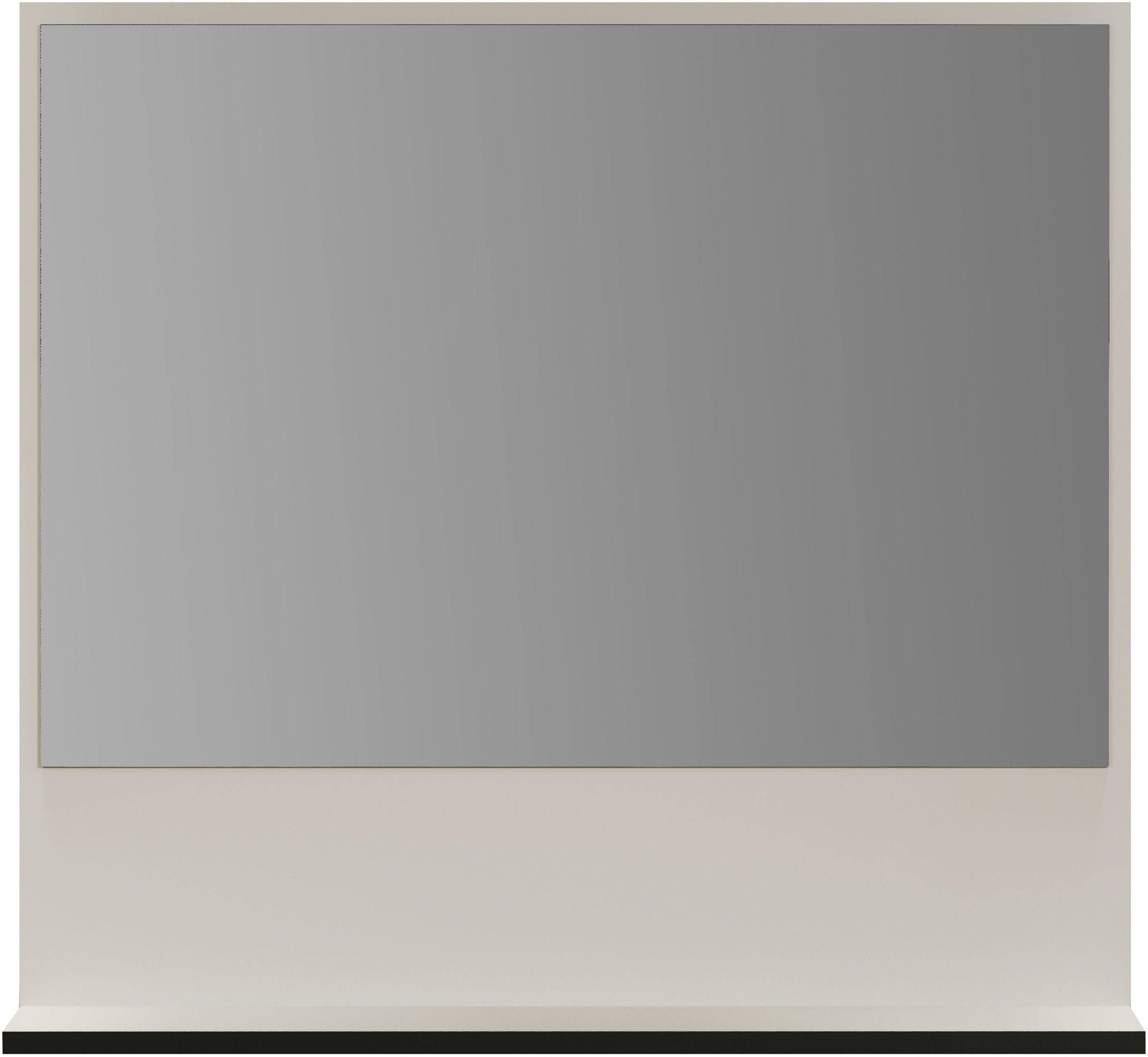 welltime Badspiegel »Amrum«, (1 St.), Eleganter Badezimmerspiegel mit Ablage - Maße (B/T/H) 60-80/14/74 cm