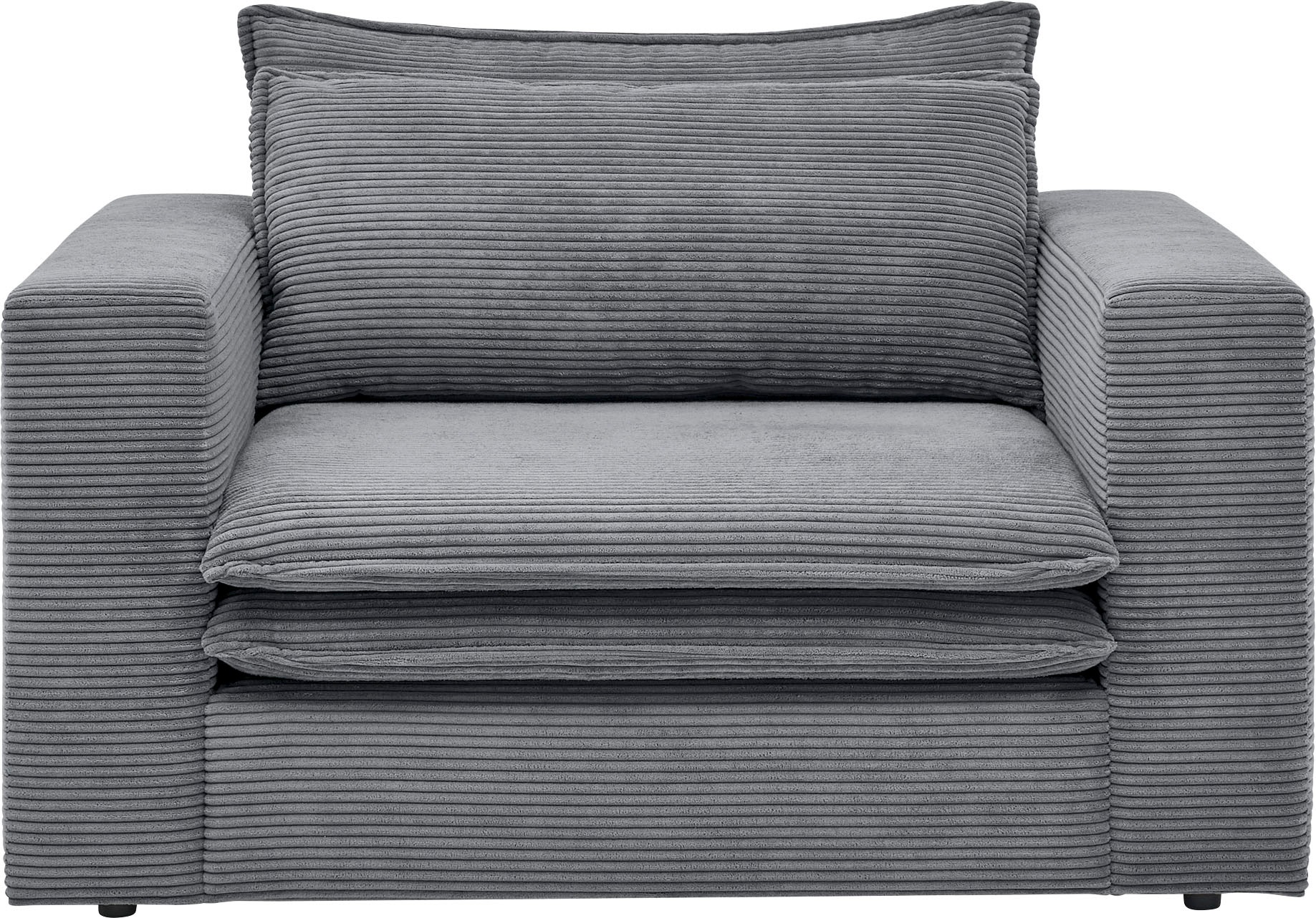 Places of Style Loveseat »PIAGGE«, Hochwertiger Cord, trendiger Loveseat günstig online kaufen