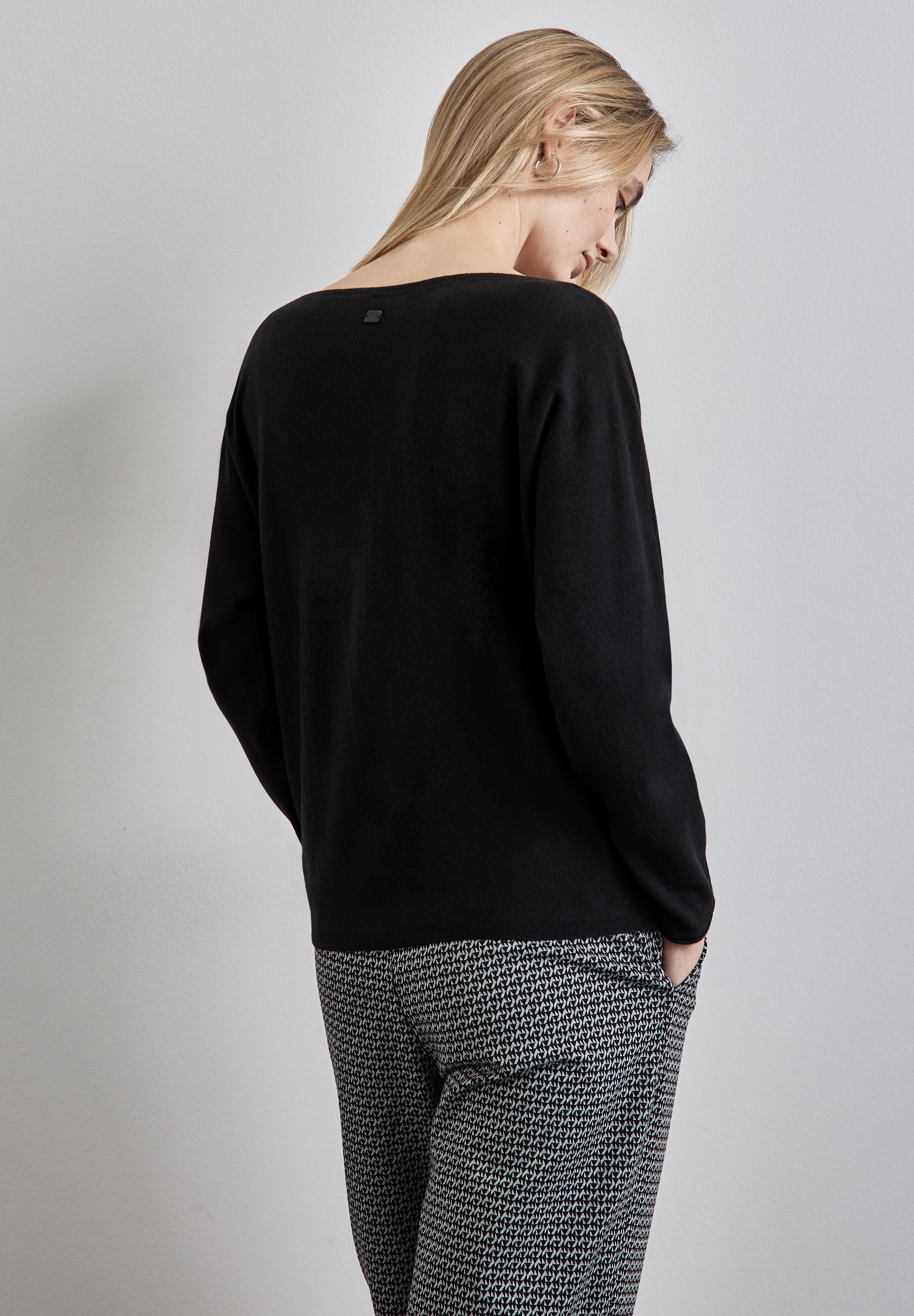 STREET ONE Strickpullover, im Dolman-Stil, mit U-Boot-Ausschnitt