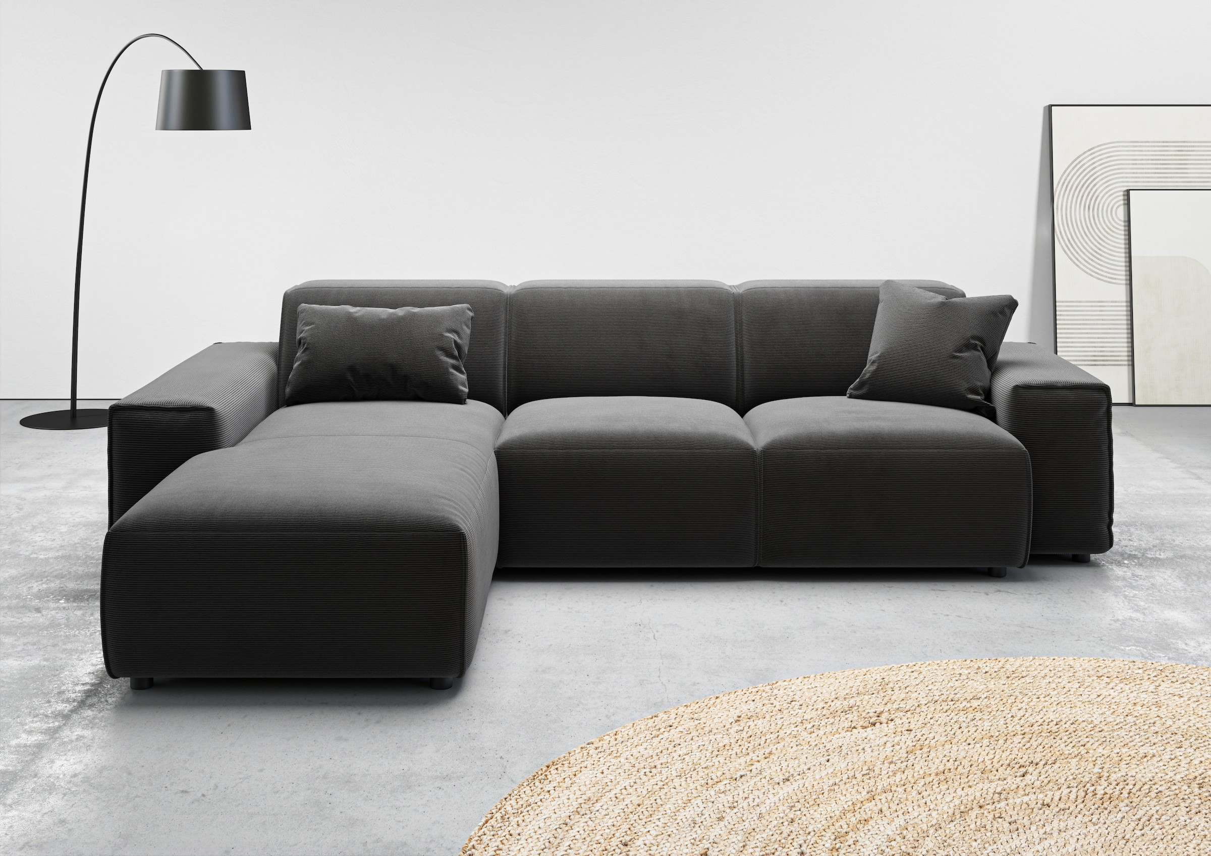 andas Ecksofa »Glimminge L-Form auch in Breitcord, Feincord + Easy care-Bez günstig online kaufen