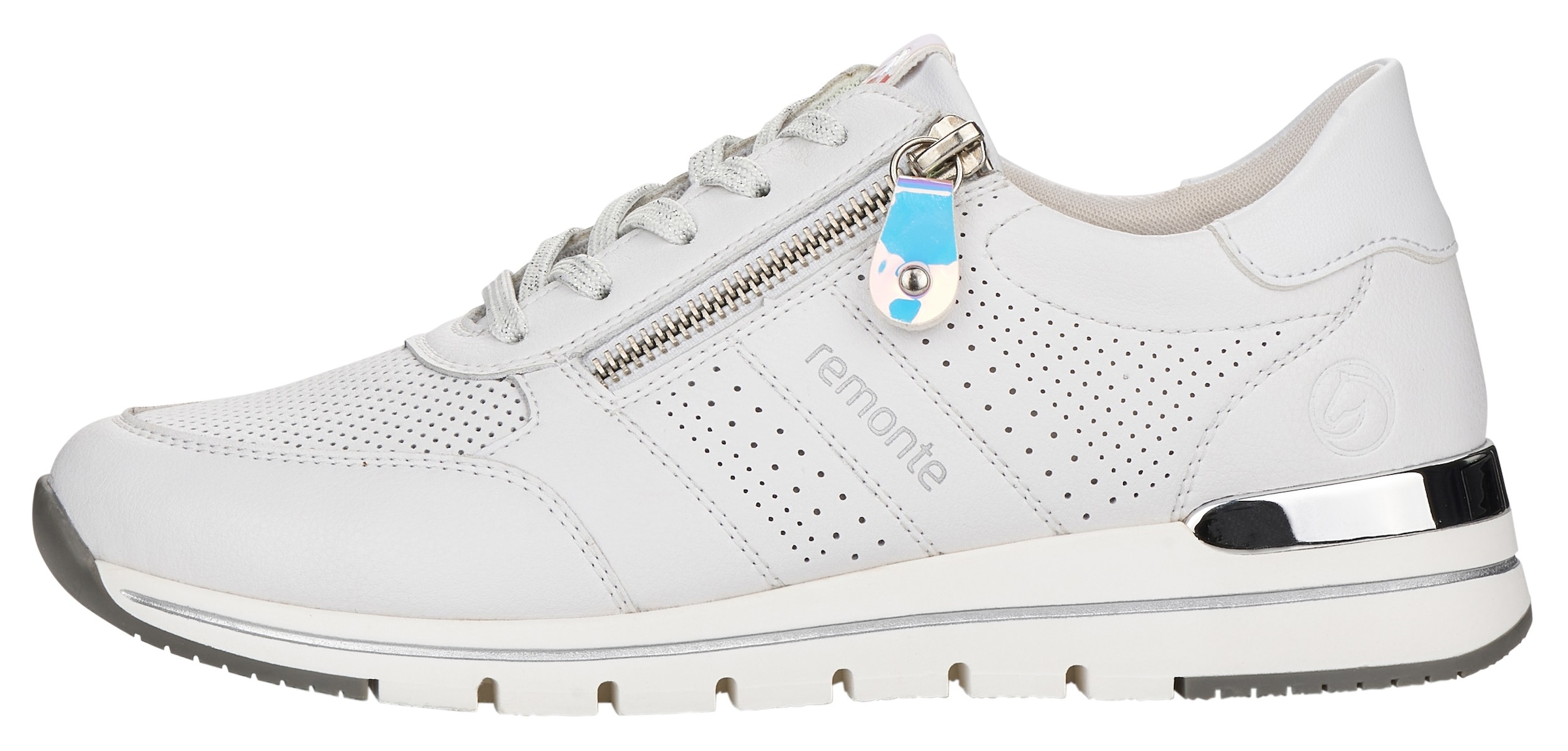 Remonte Keilsneaker, mit seitlichem Reißverschluss, Freizeitschuh, Halbschuh, Schnürschuh