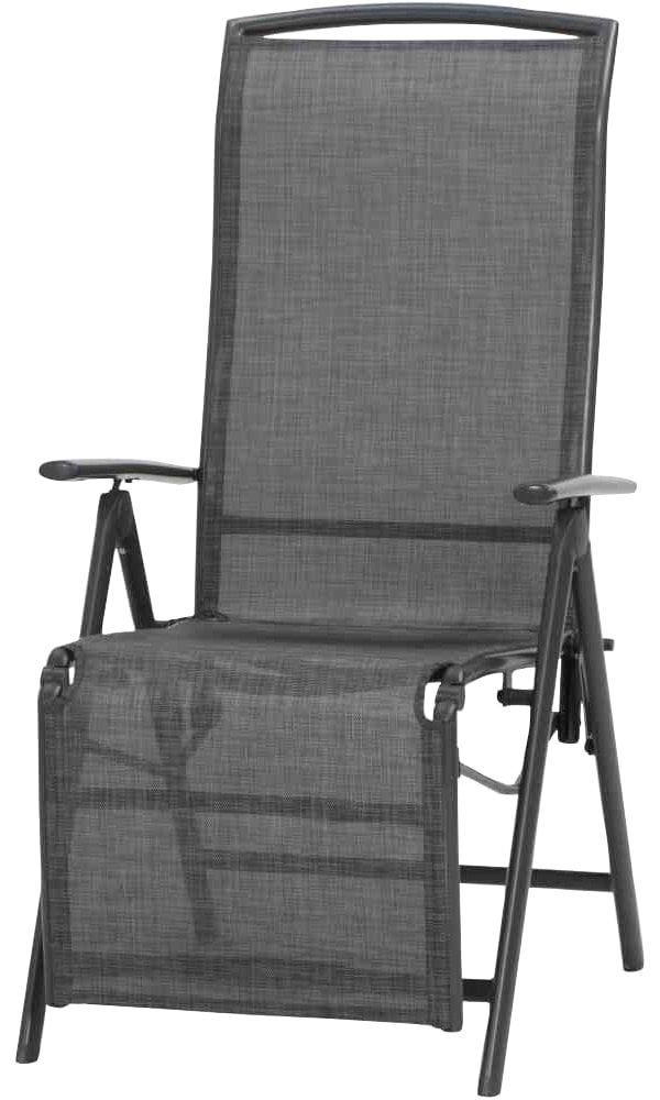 Siena Garden Gartensessel »Livorno SET 4x Relax anthrazit«, (Set, 4 St.)