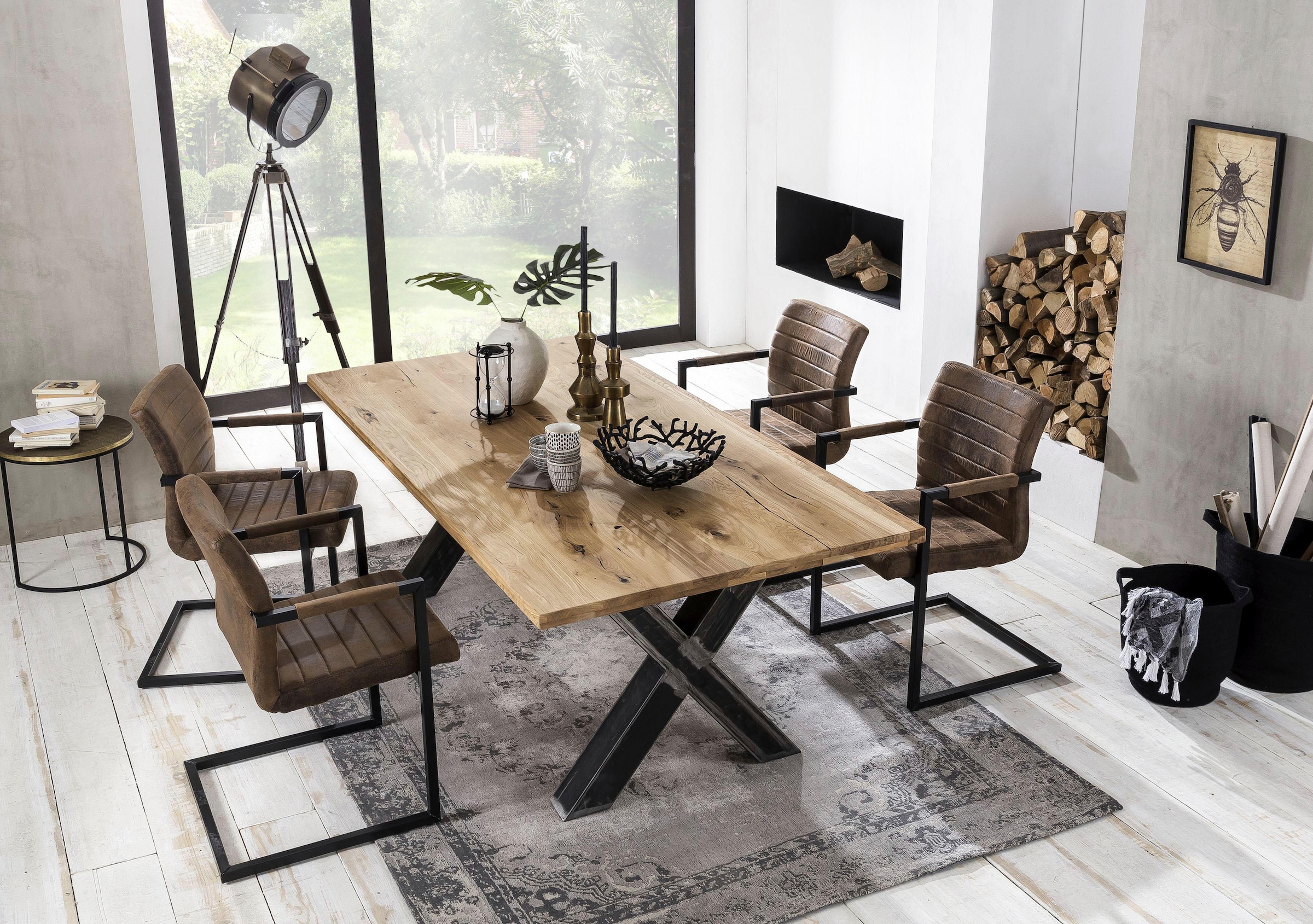 SIT Esstisch »Tables«, mit Platte aus online Wildeiche natur bestellen