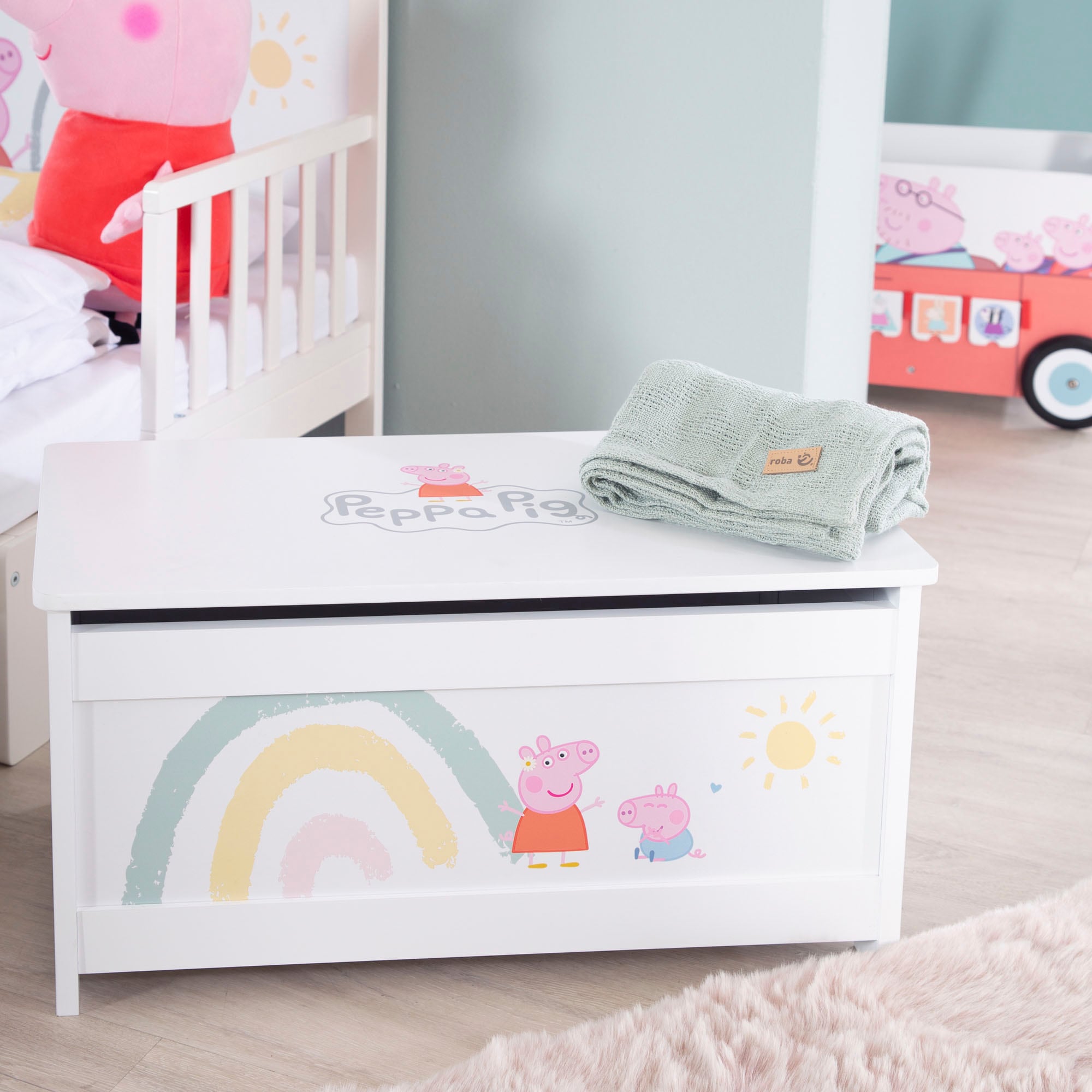 roba® Truhe »Peppa Pig«, mit Deckelbremse