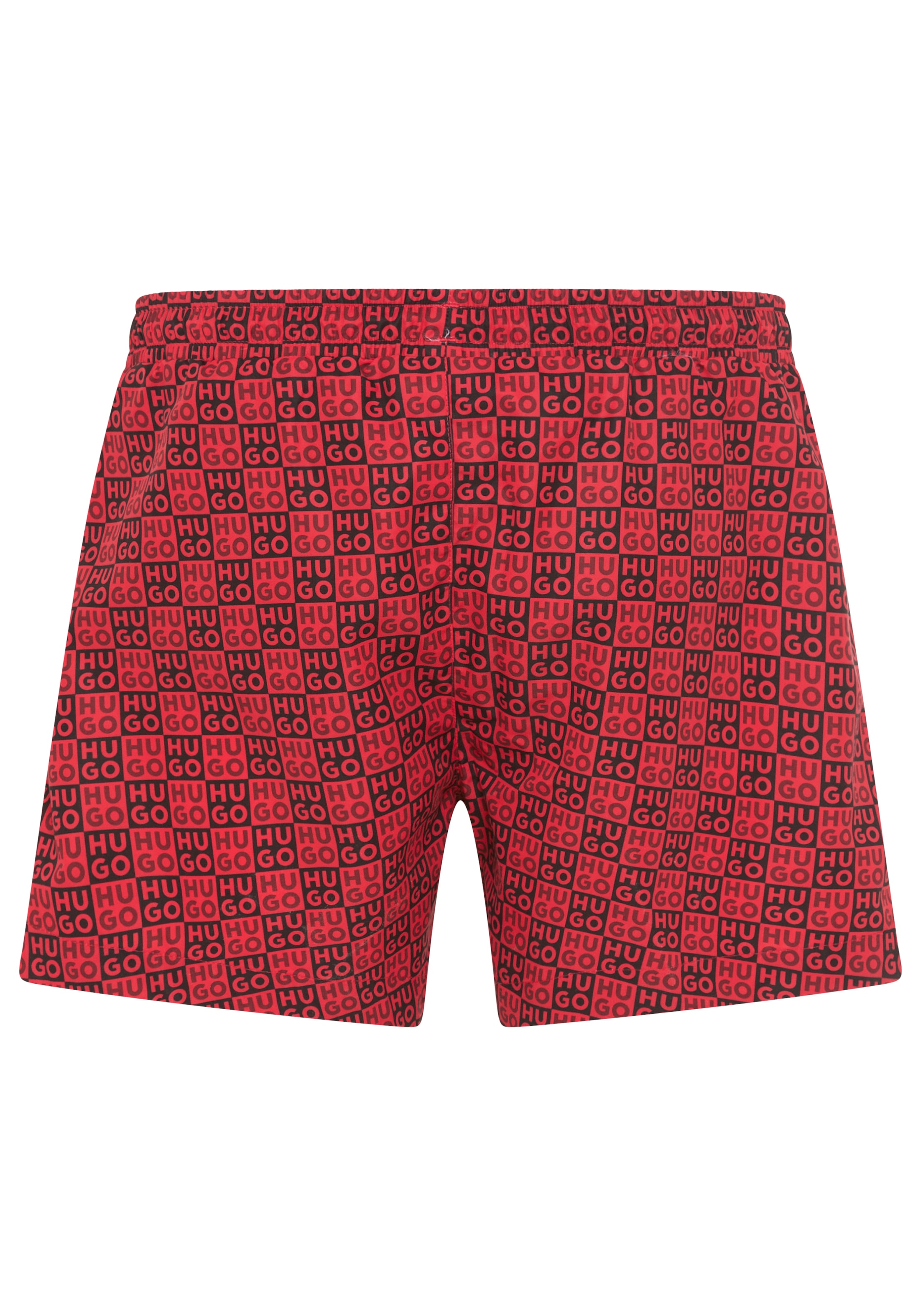 HUGO Underwear Badeshorts »AARON« mit Schachbrett-Logos, elastischer Bund