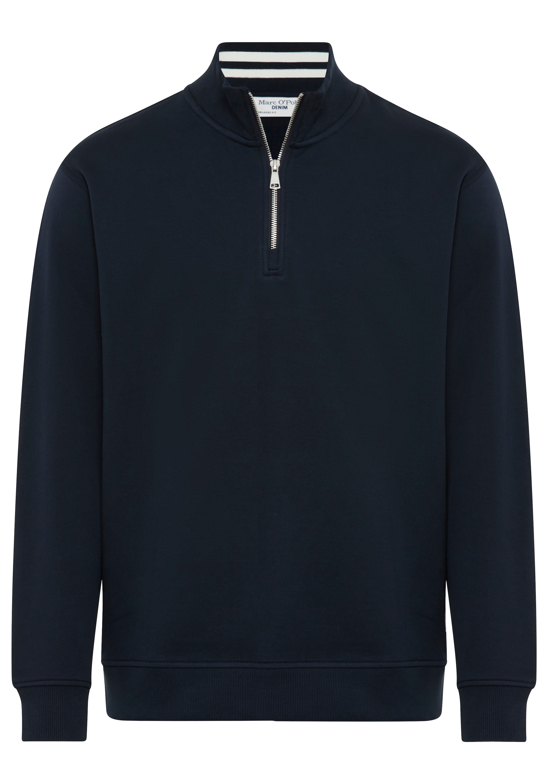 Marc O'Polo DENIM Sweatshirt »mit Troyerkragen«, relaxed fit, aus Bio-Baumwolle
