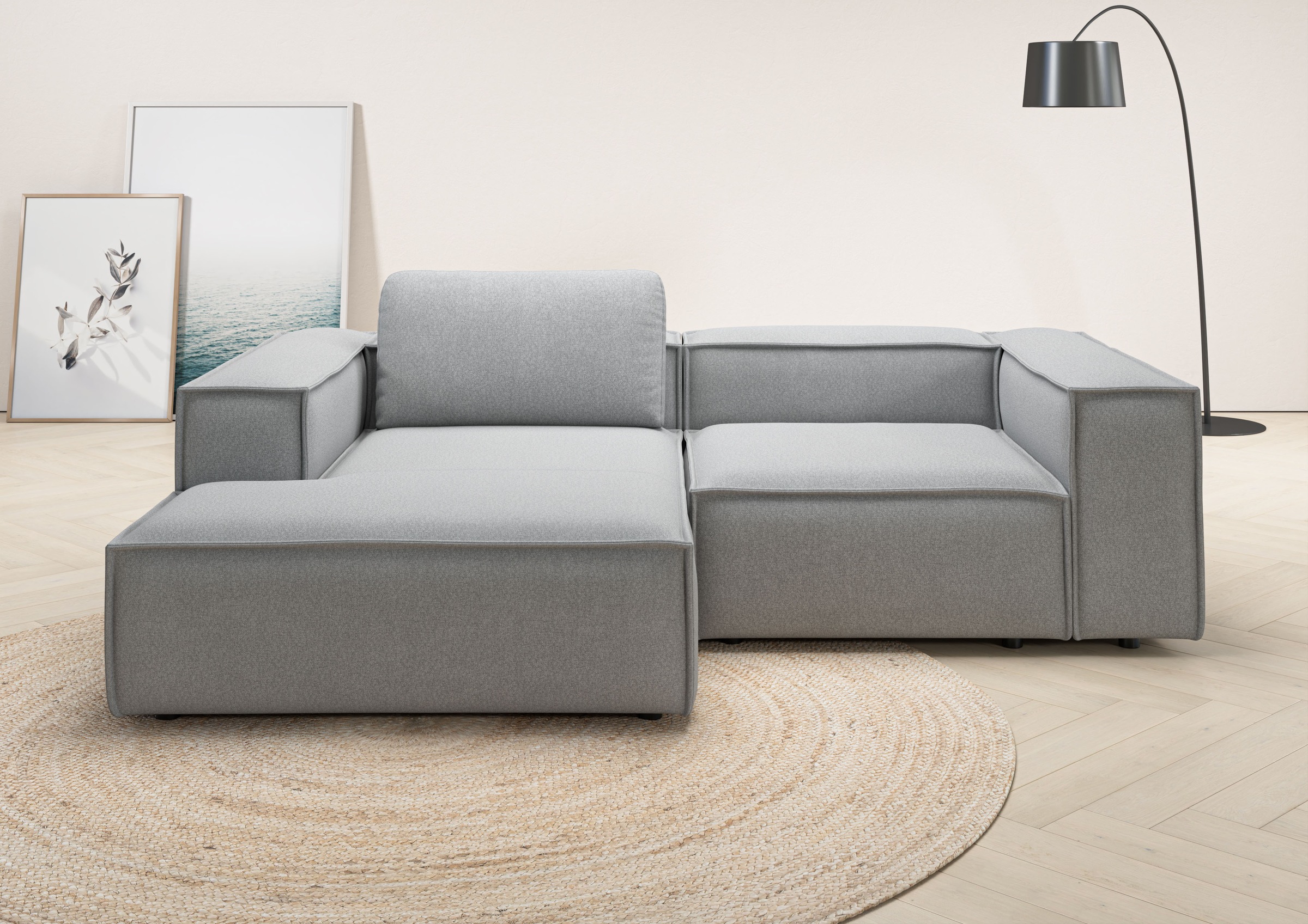 Places of Style Ecksofa »Watertown, kompakte L-Form, 246 cm breite für klei günstig online kaufen