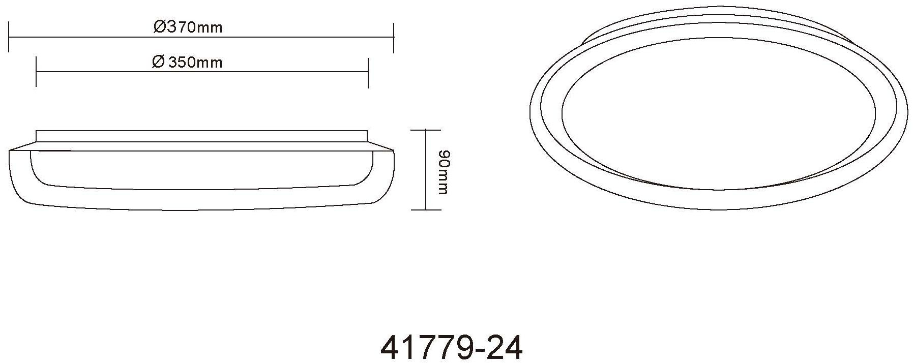 GLOBO LIGHTING LED Deckenleuchte »TYRONE«, Leuchtmittel LED-Modul | LED fest integriert, Deckenlampe/CCT 2700/4000/6000K/rund/Wohnzimmer/Schlafzimmer