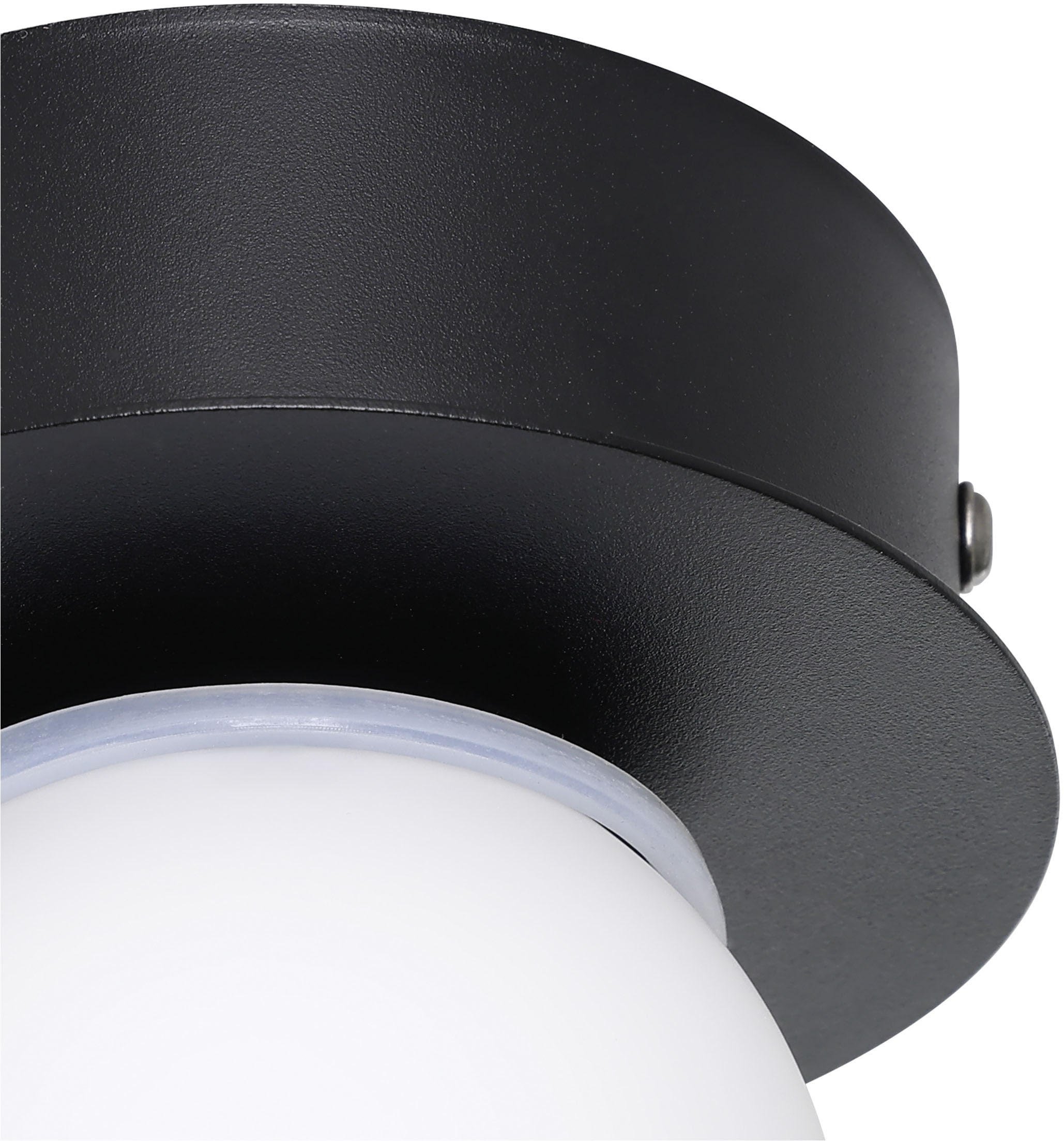 EGLO Deckenleuchte »MOSIANO Wand- / Deckenlampe - Stahl - LED - 1X3,3W - IP44« LED-Modul 1 Stk. Warmweiß