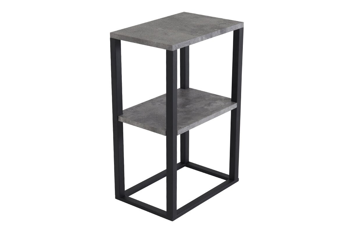 Venture Home Nachttisch »Rise, schmaler Nachttisch in heller Eschenoptik, 45 × 30 cm« Schlafzimmertisch, MDF, Papierlaminat, Metallrahmen, schlank, urban