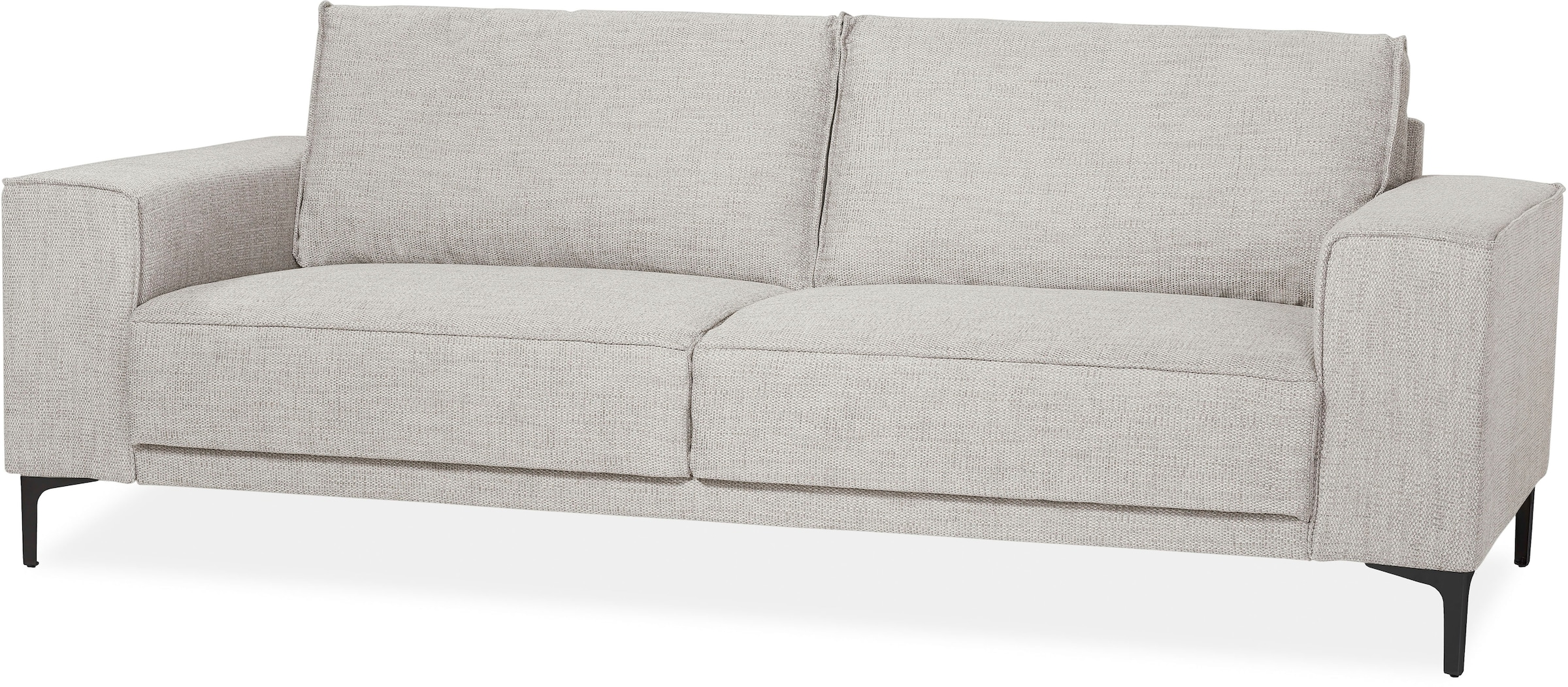 Places of Style 3-Sitzer »Oland«, 224 cm, Wellenunterfederung, Skandi-Design, Metallfüße
