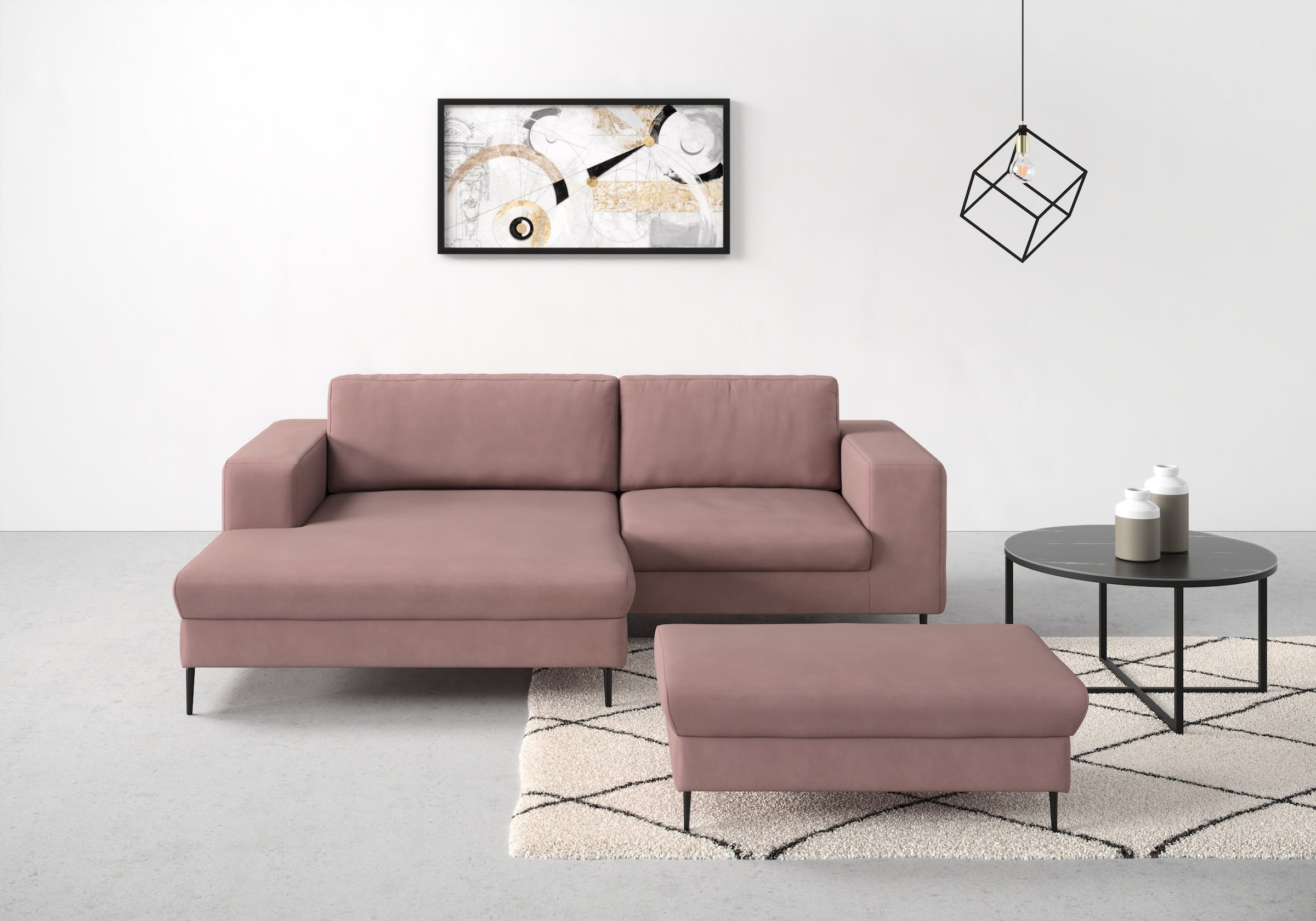 DOMO collection Ecksofa "Modica L-Form", moderne Optik mit großzügiger Reca günstig online kaufen