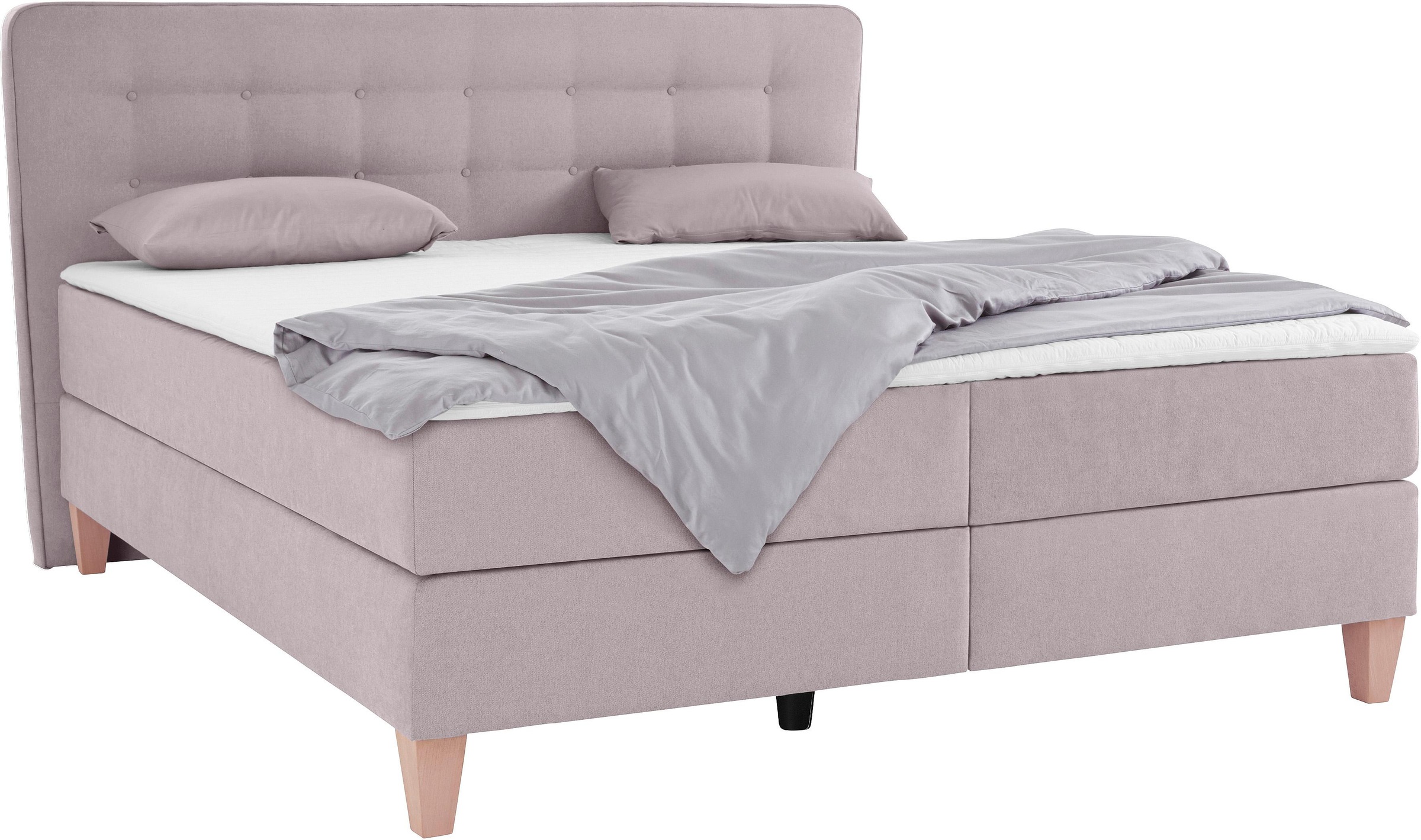 Home affaire Boxspringbett »Ascola«, incl. Topper, 5, Breiten, 3 Ausführungen, 2 Härtegrade