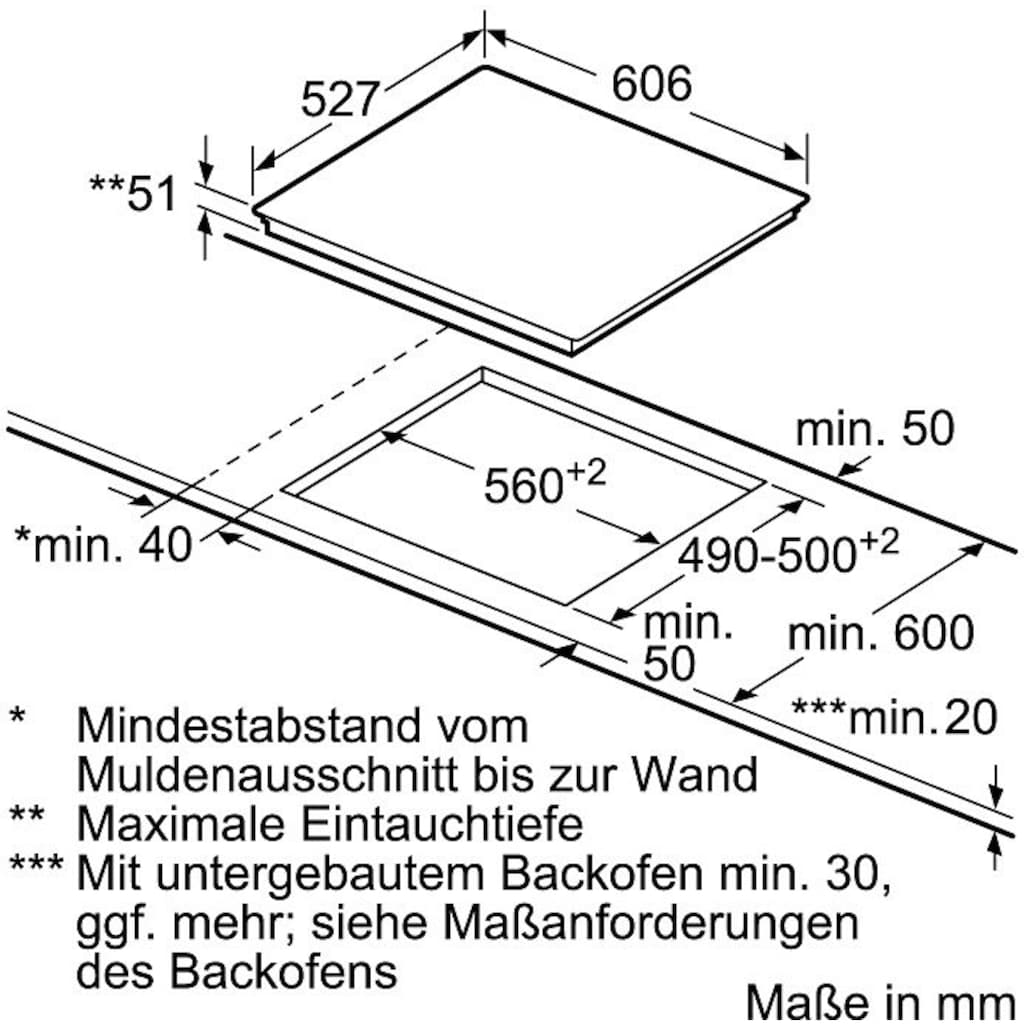 BOSCH Flex-Induktions-Kochfeld von SCHOTT CERAN®, PXX675DC1E