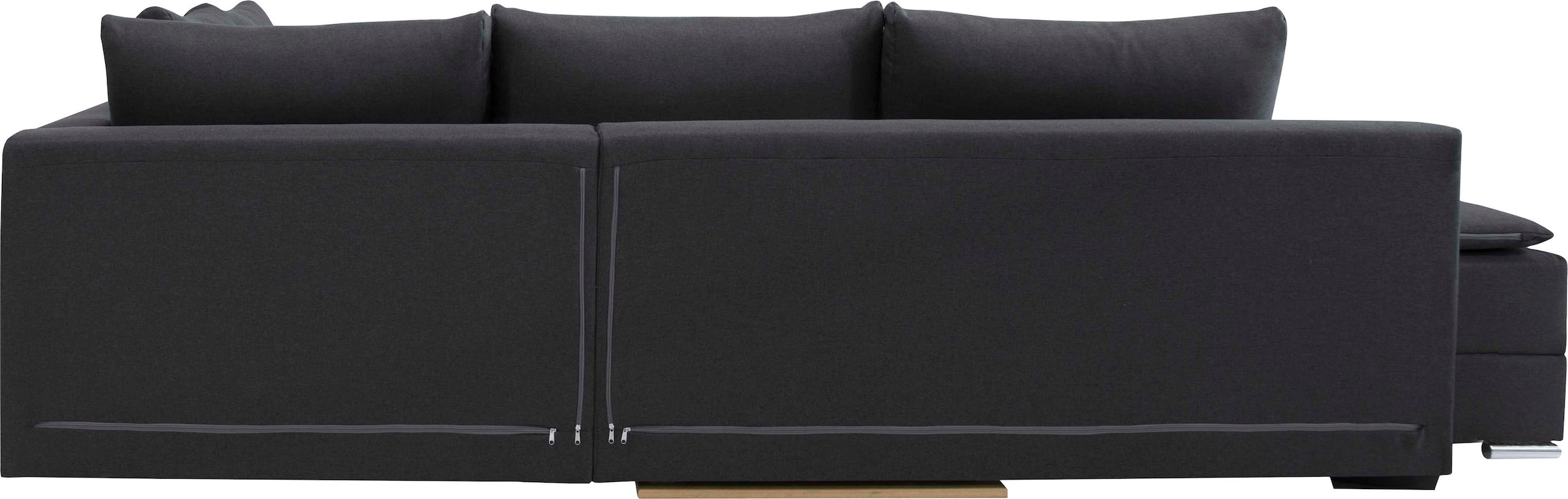 INOSIGN Ecksofa »Göteborg«, mit Boxspring-Bettfunktion und Bettkasten, Dauerschlaffunktion, Topper