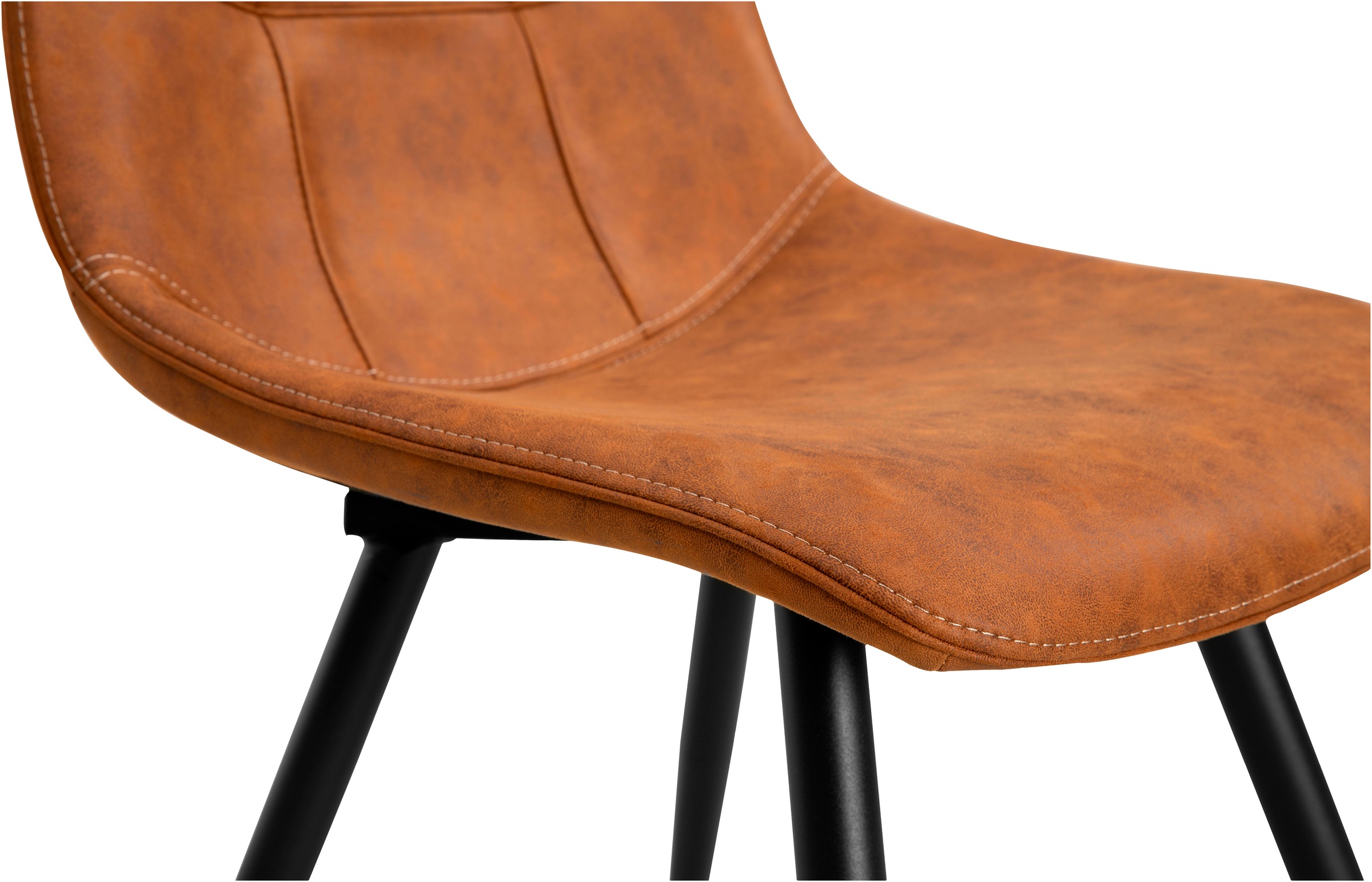 OMG Design Esszimmerstuhl »Peak«, (Set), 1 St., Stoff, moderne Sitzschale in Microfaser Lederoptik
