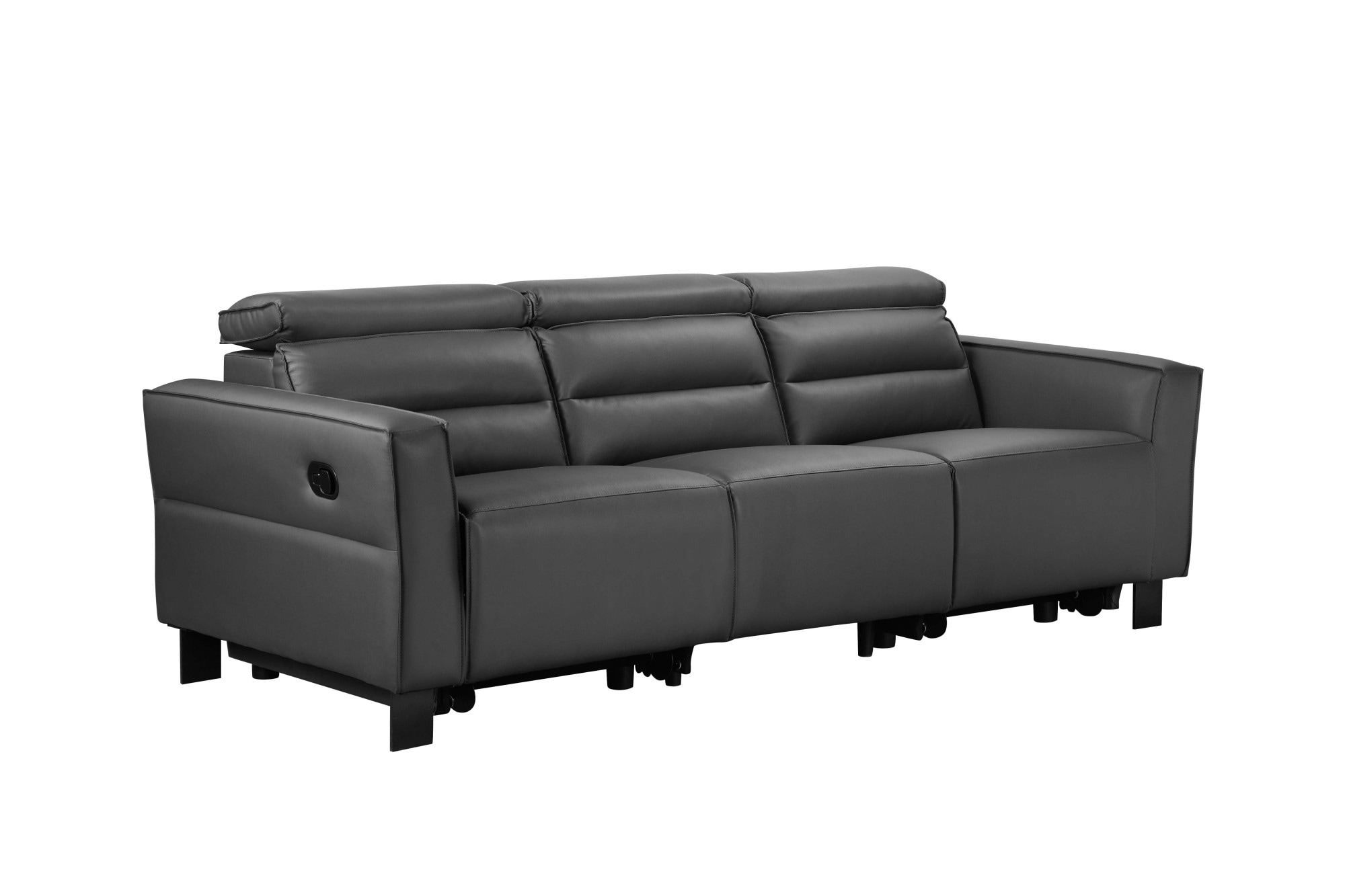 Places of Style 3-Sitzer »Carpari, 224cm, manuelle od. elektrische Relaxfunktion in 2 Sitzen«, mit USB-A/C, Kopfteilverstellung, Echtleder, Kunstleder, Webstoff