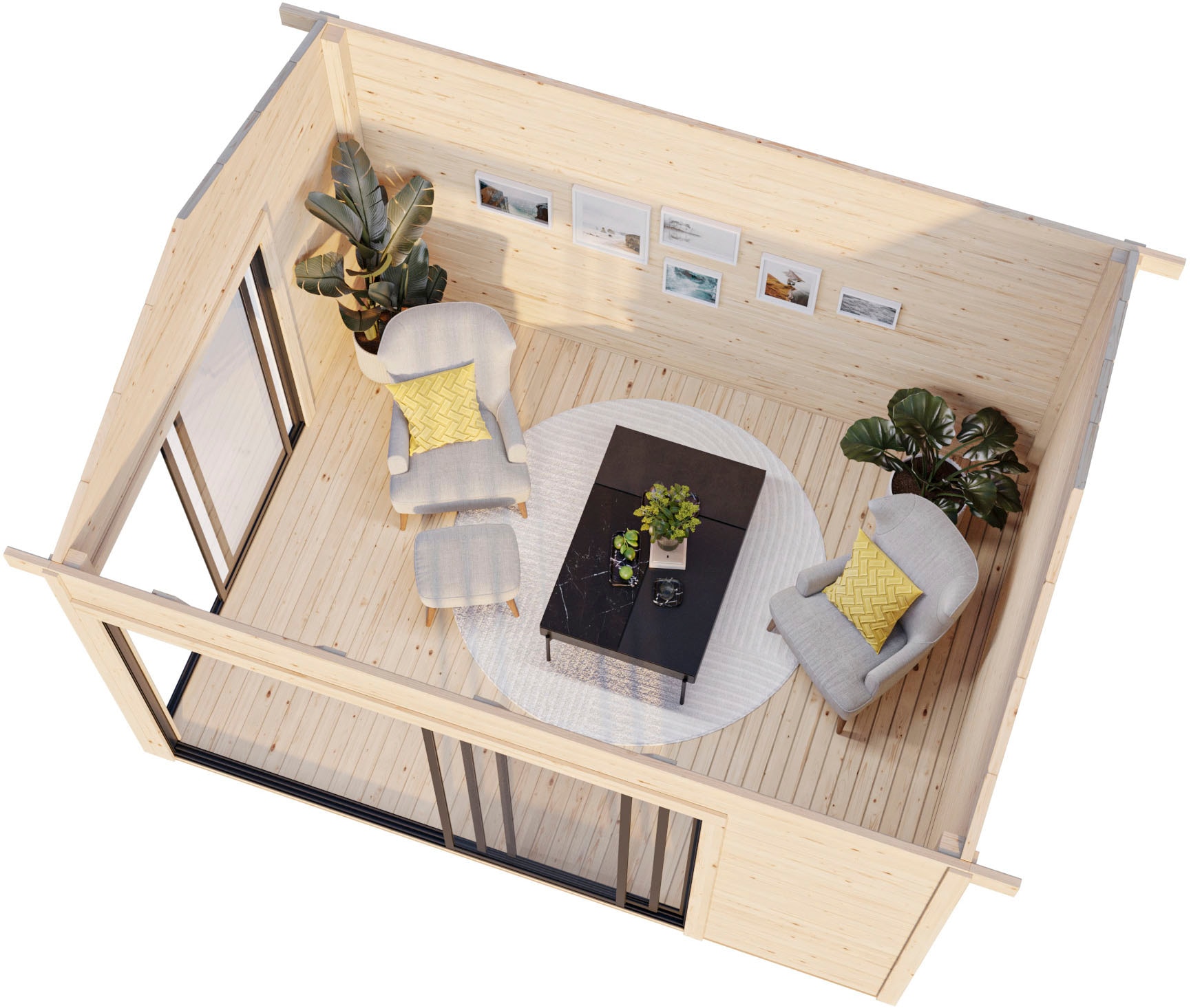 Palmako Gartenhaus »Amanda Slide« verschiedene Farben