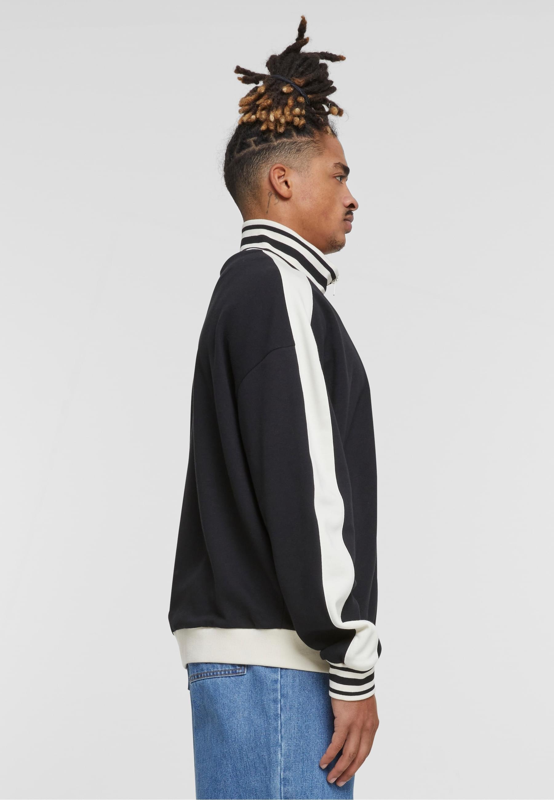 URBAN CLASSICS Trainingsjacke »Urban Classics Herren Retro Track Jacket« 1 Stk. tlg. ohne Kapuze